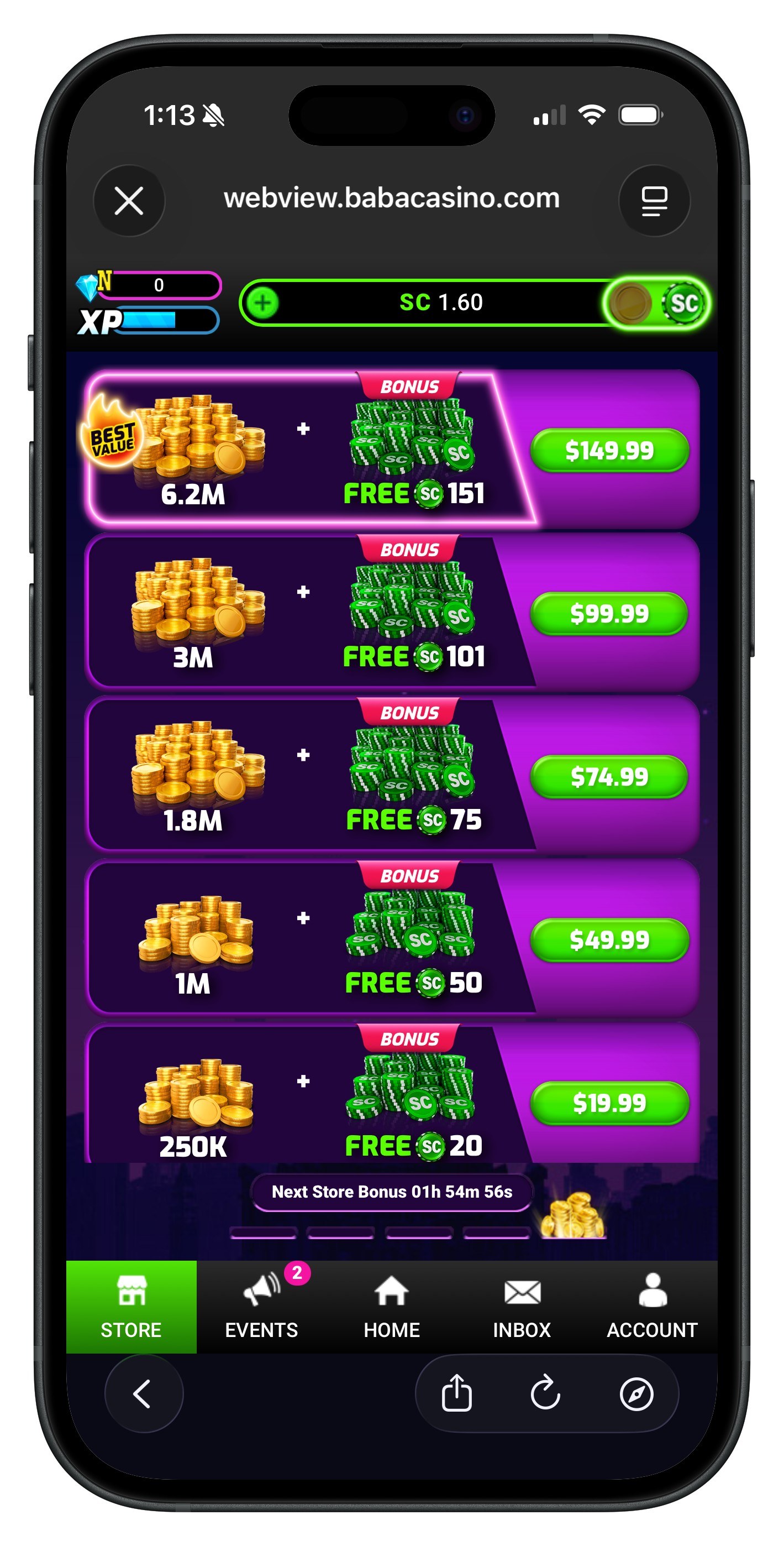 Baba Casino Store