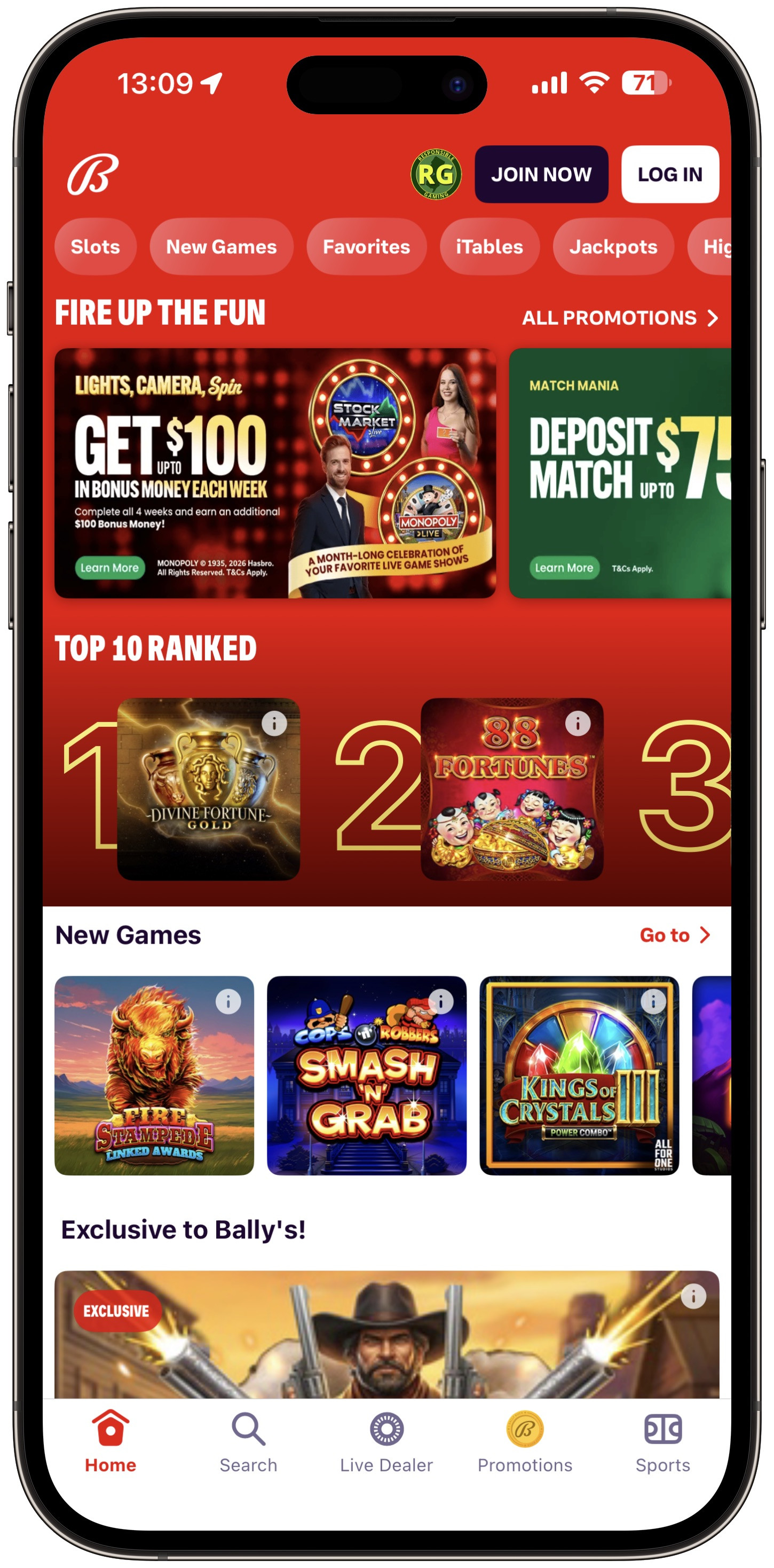 Bally Casino App