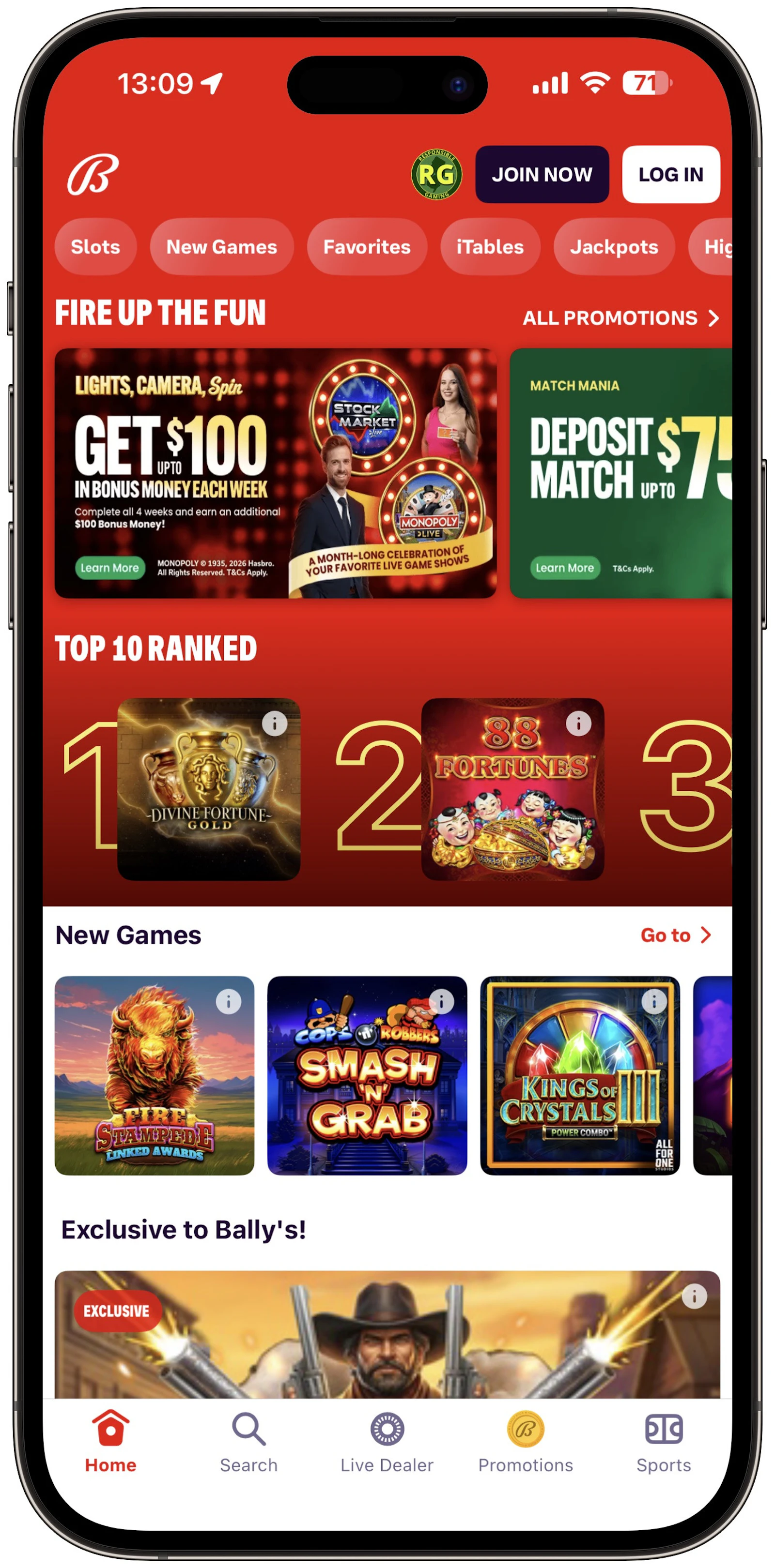 Bally Casino App