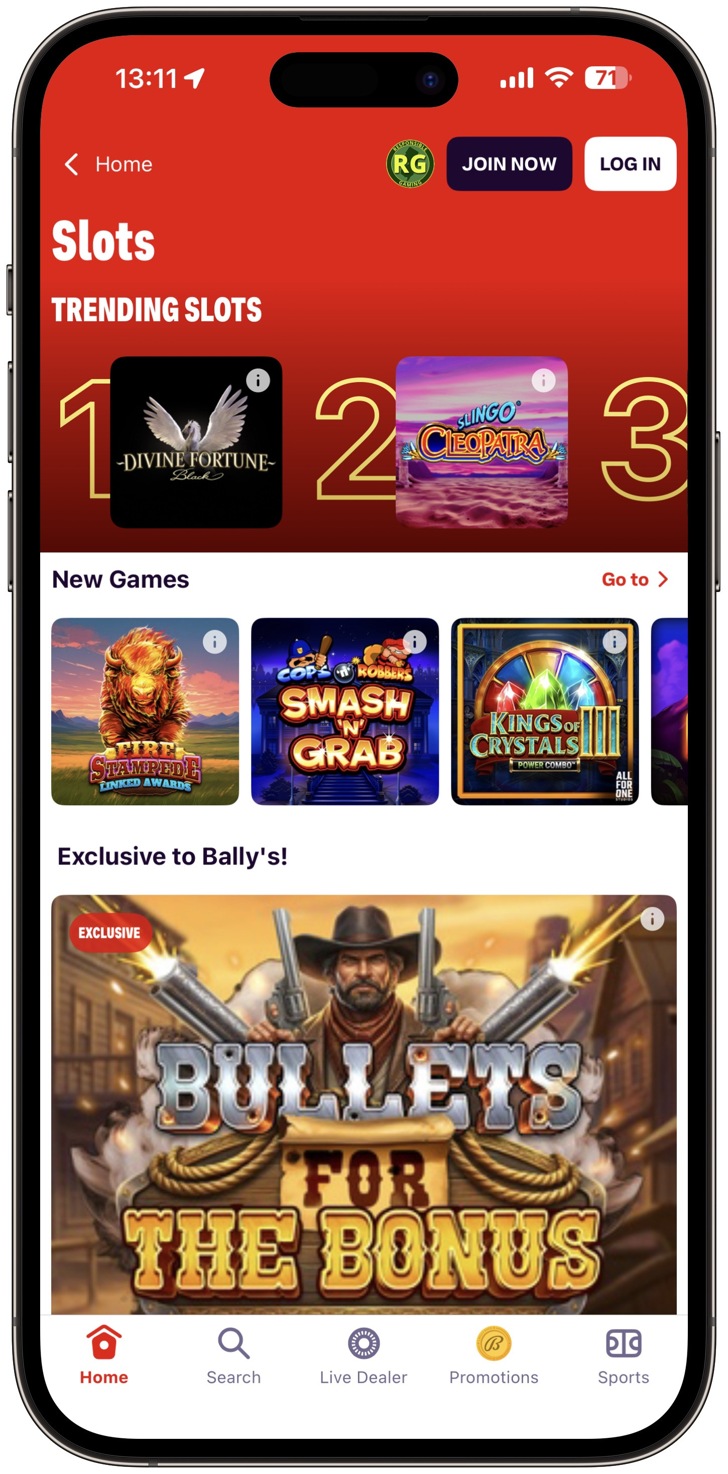 Bally Casino App Slots