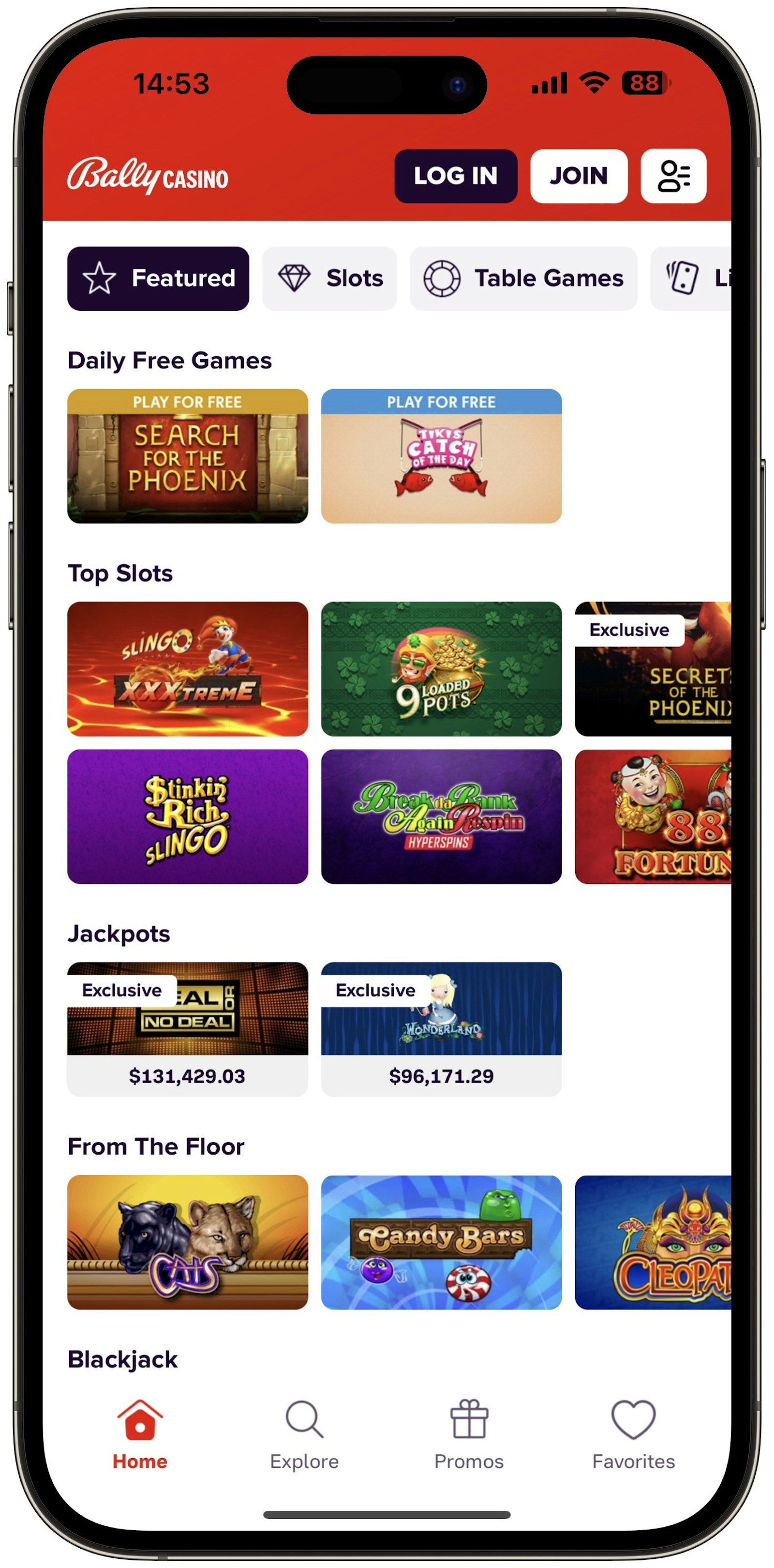 Bally Casino App