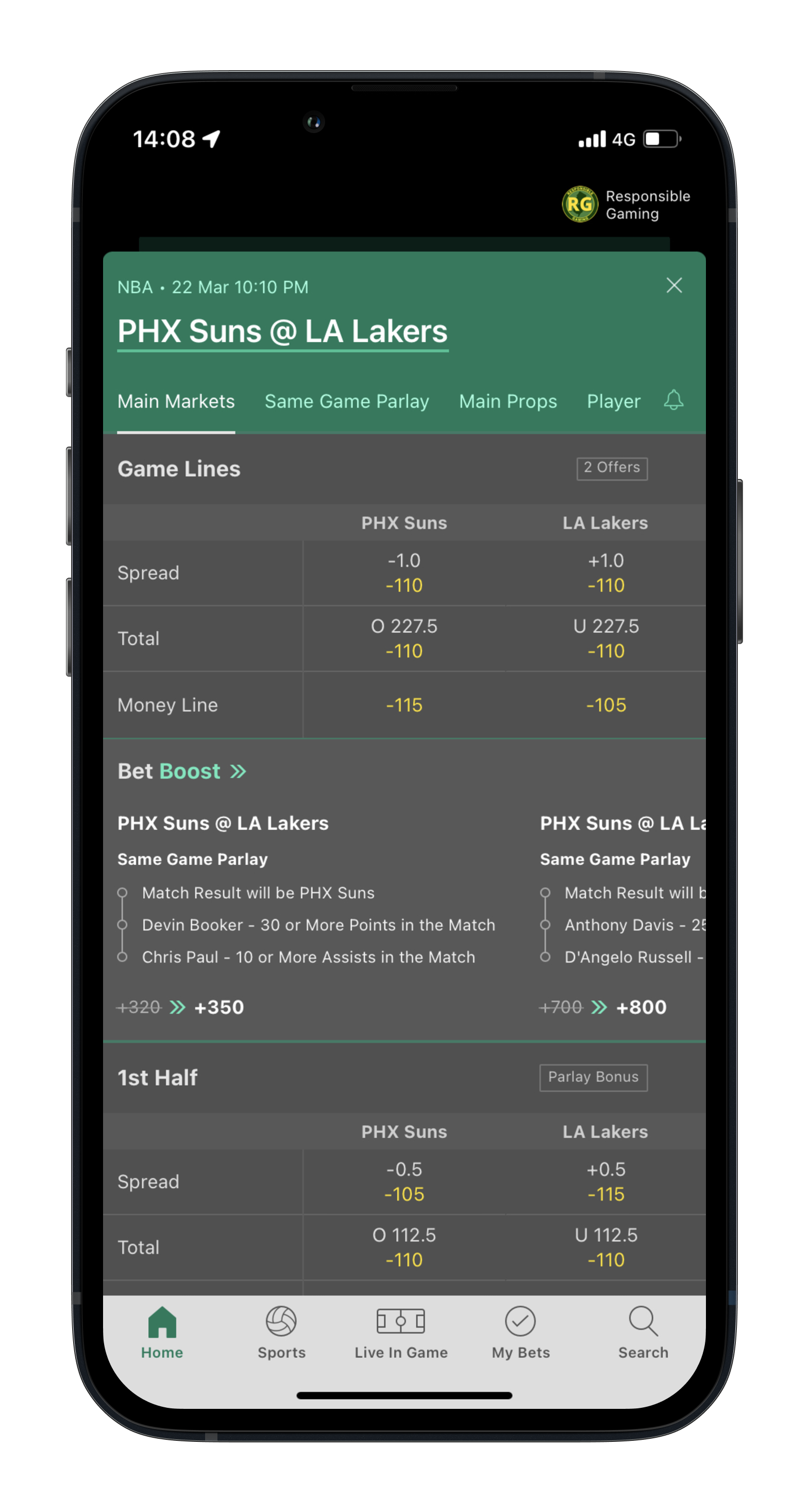 Bet365 NBA Betting