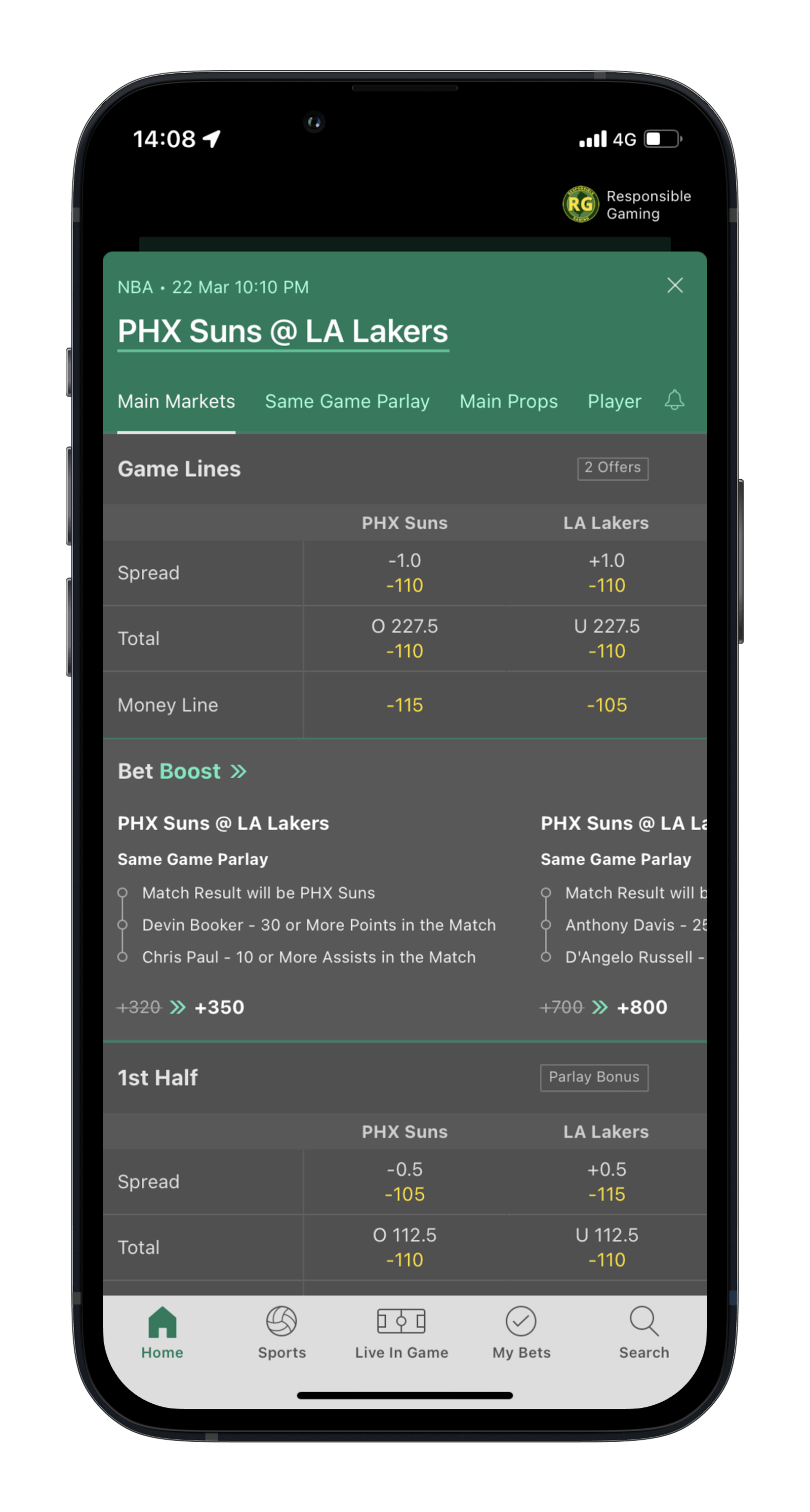 Bet365 NBA Betting