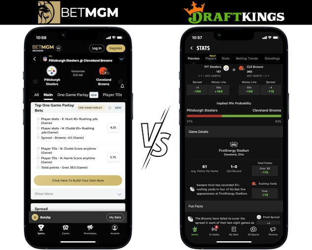 Betmgm App vs Draftkings Sportsbook App
