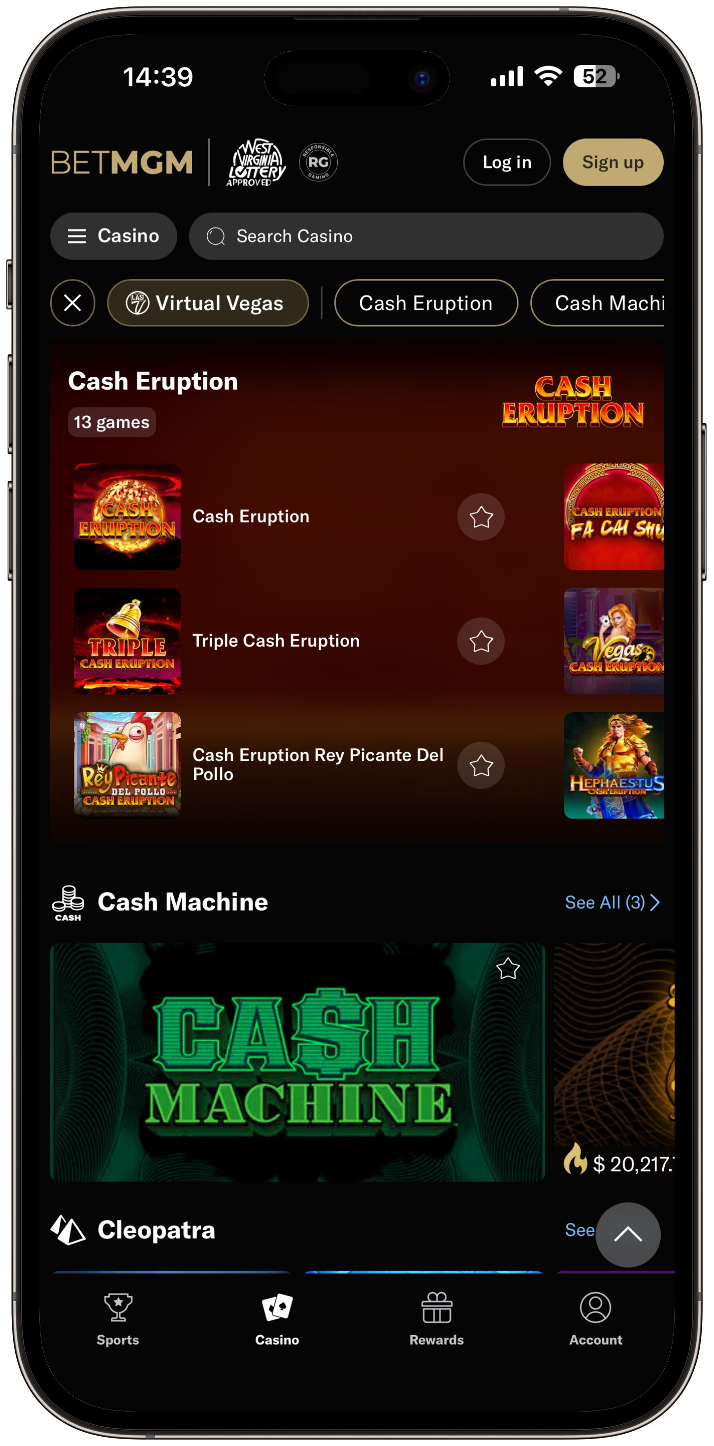 Betmgm Casino Virtual Vegas
