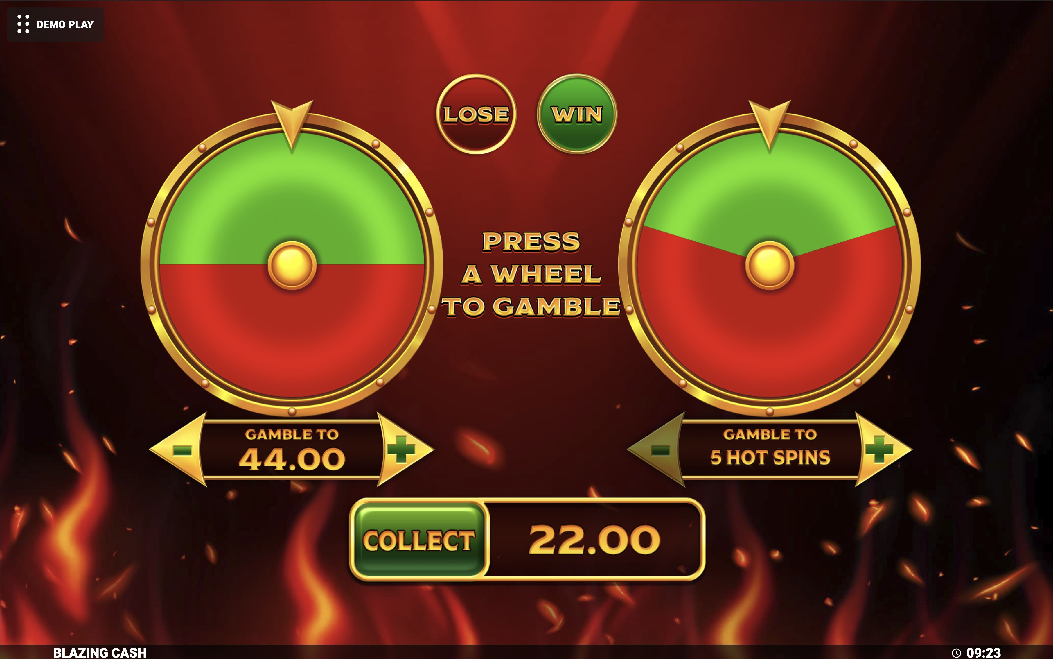 Blazing Cash Slot Wheels