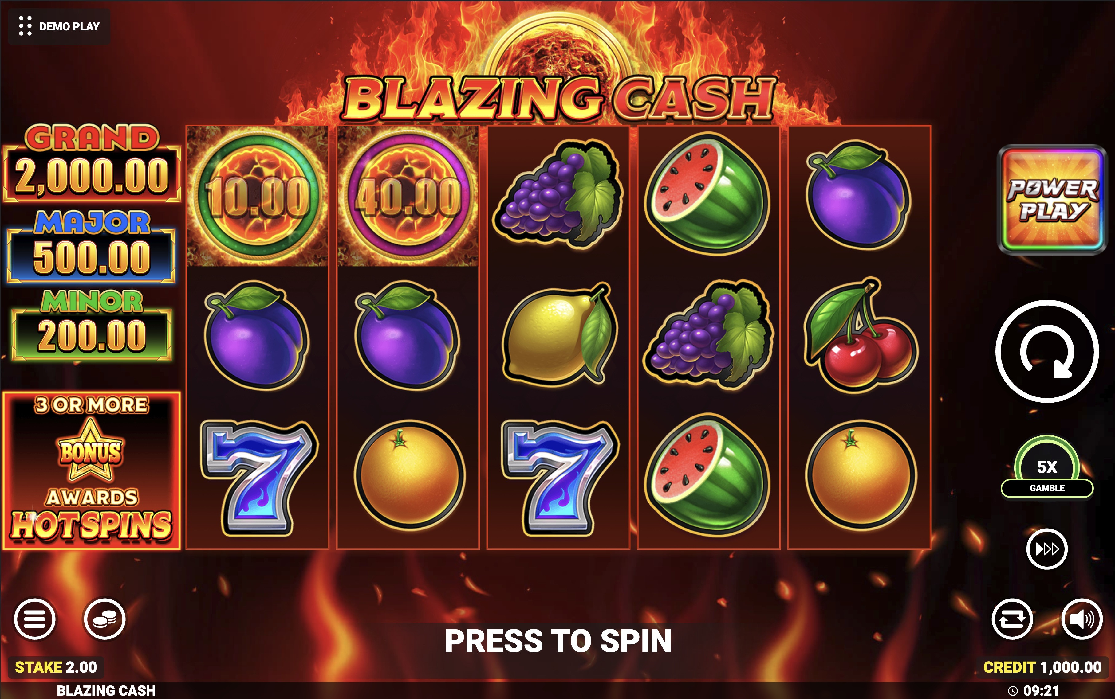 Blazing Cash Slot