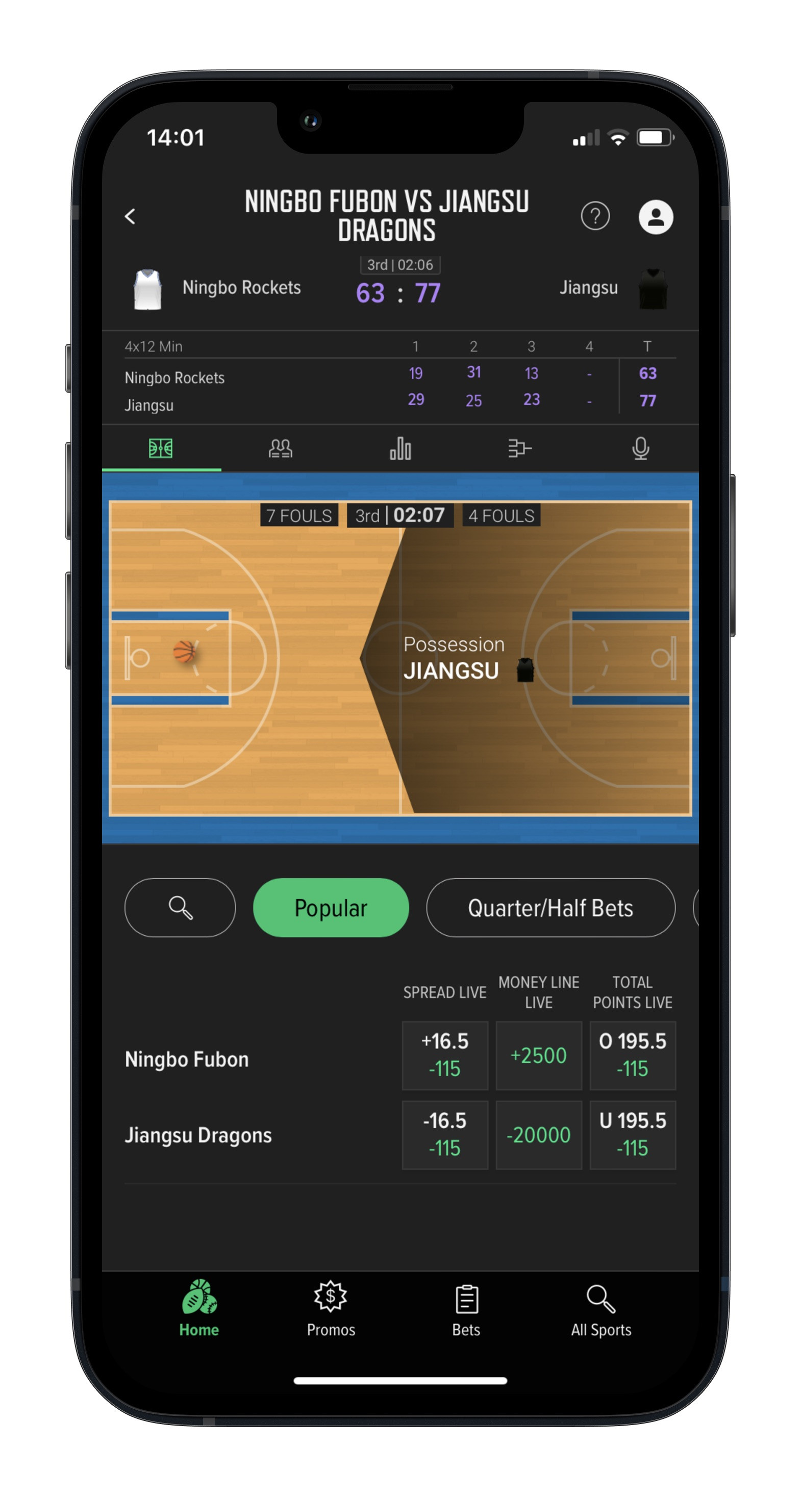 Caesars Sportsbook Live Basketball Betting