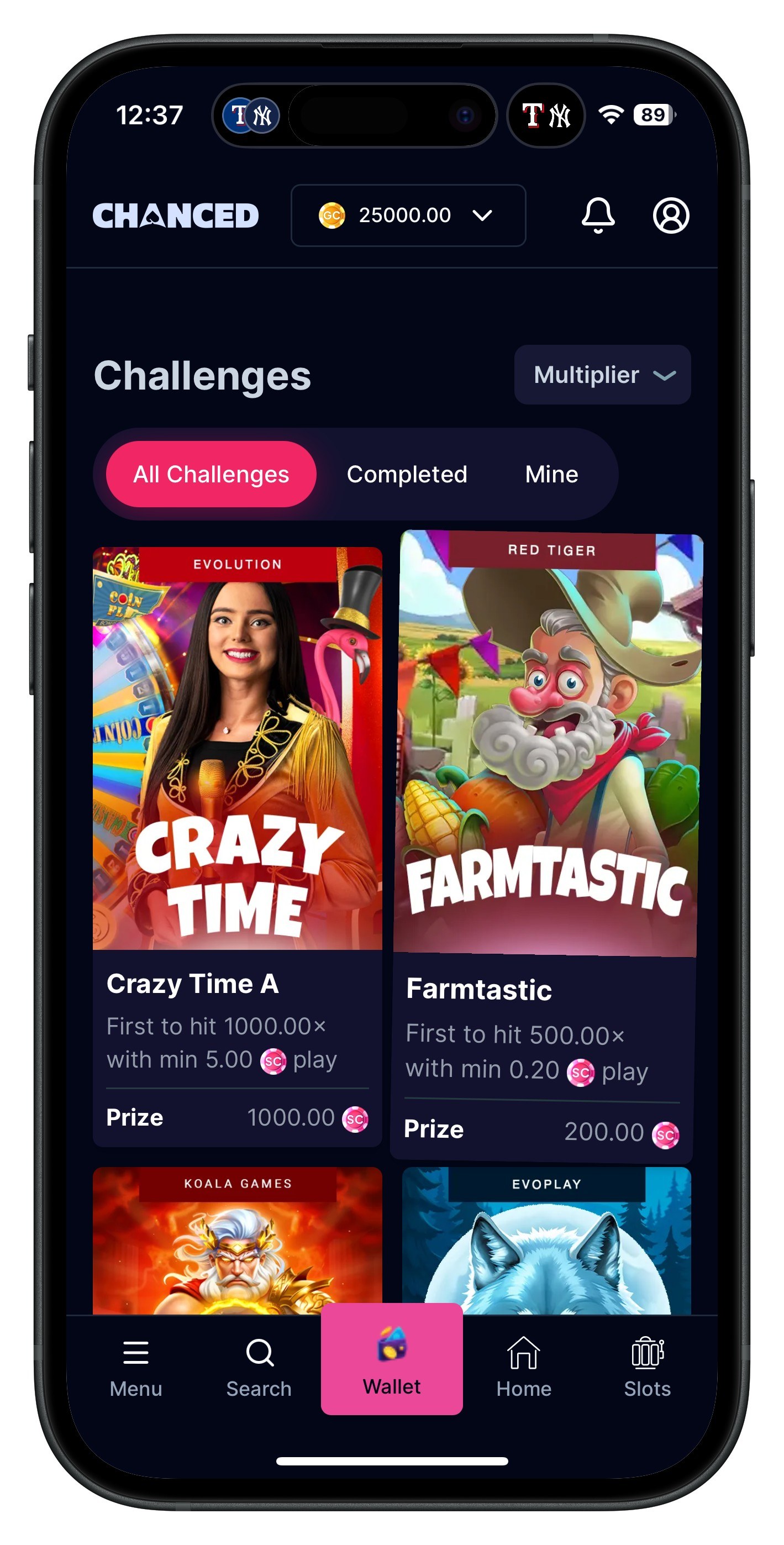 Chanced Casino App Challenges