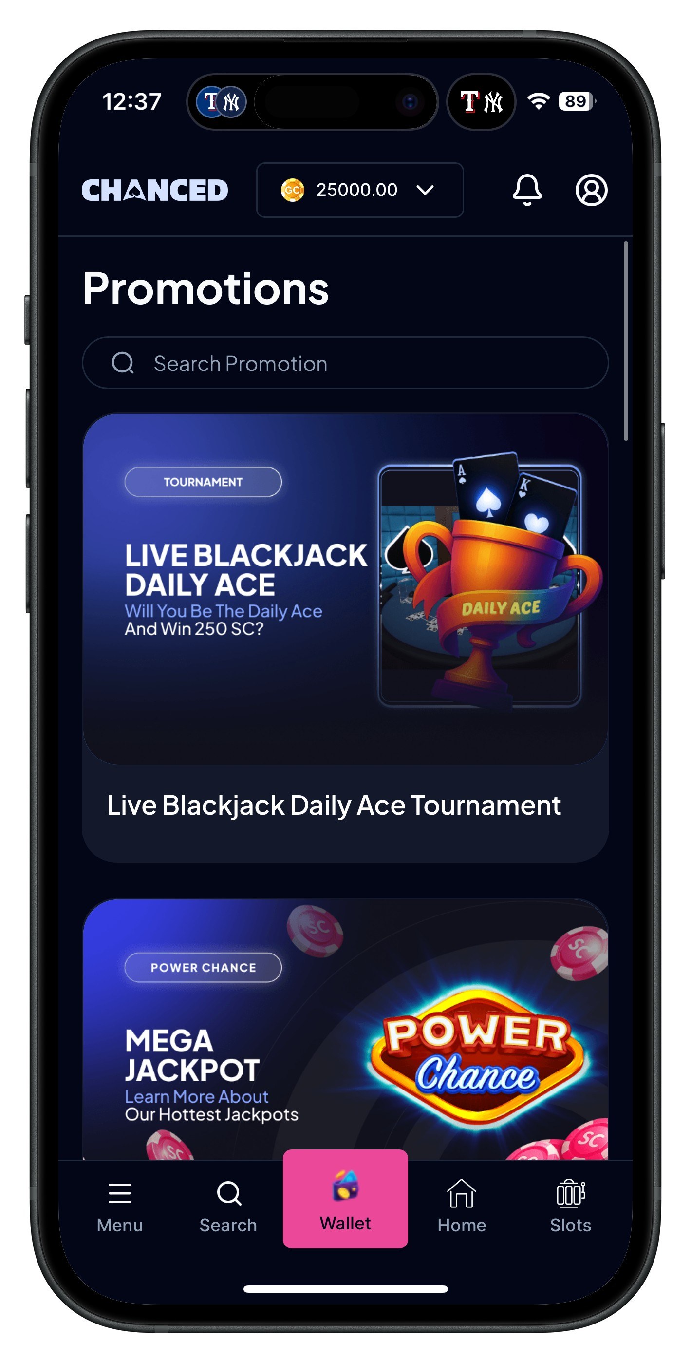 Chanced Casino App Promotions