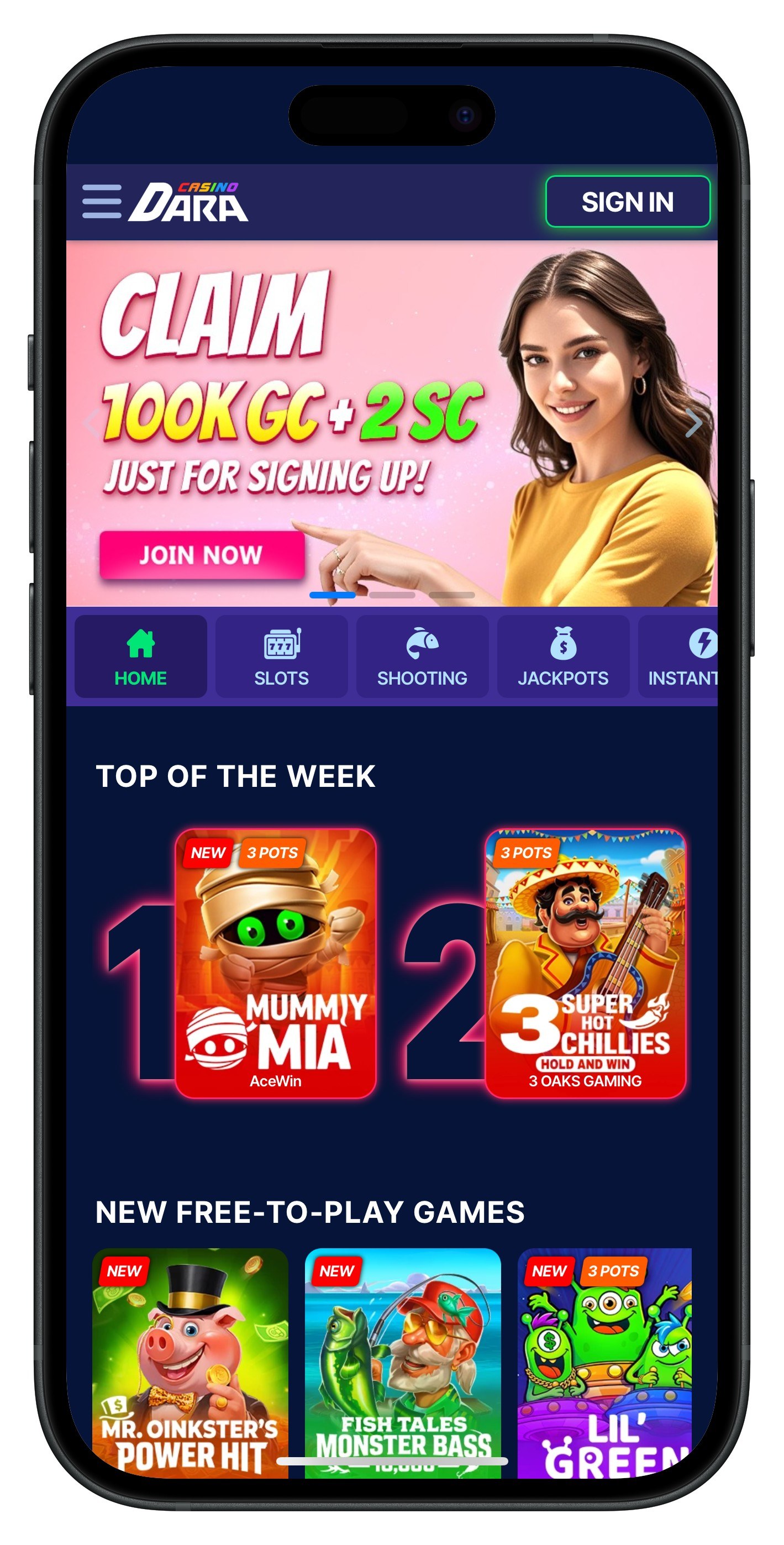 Dara Casino Mobile App