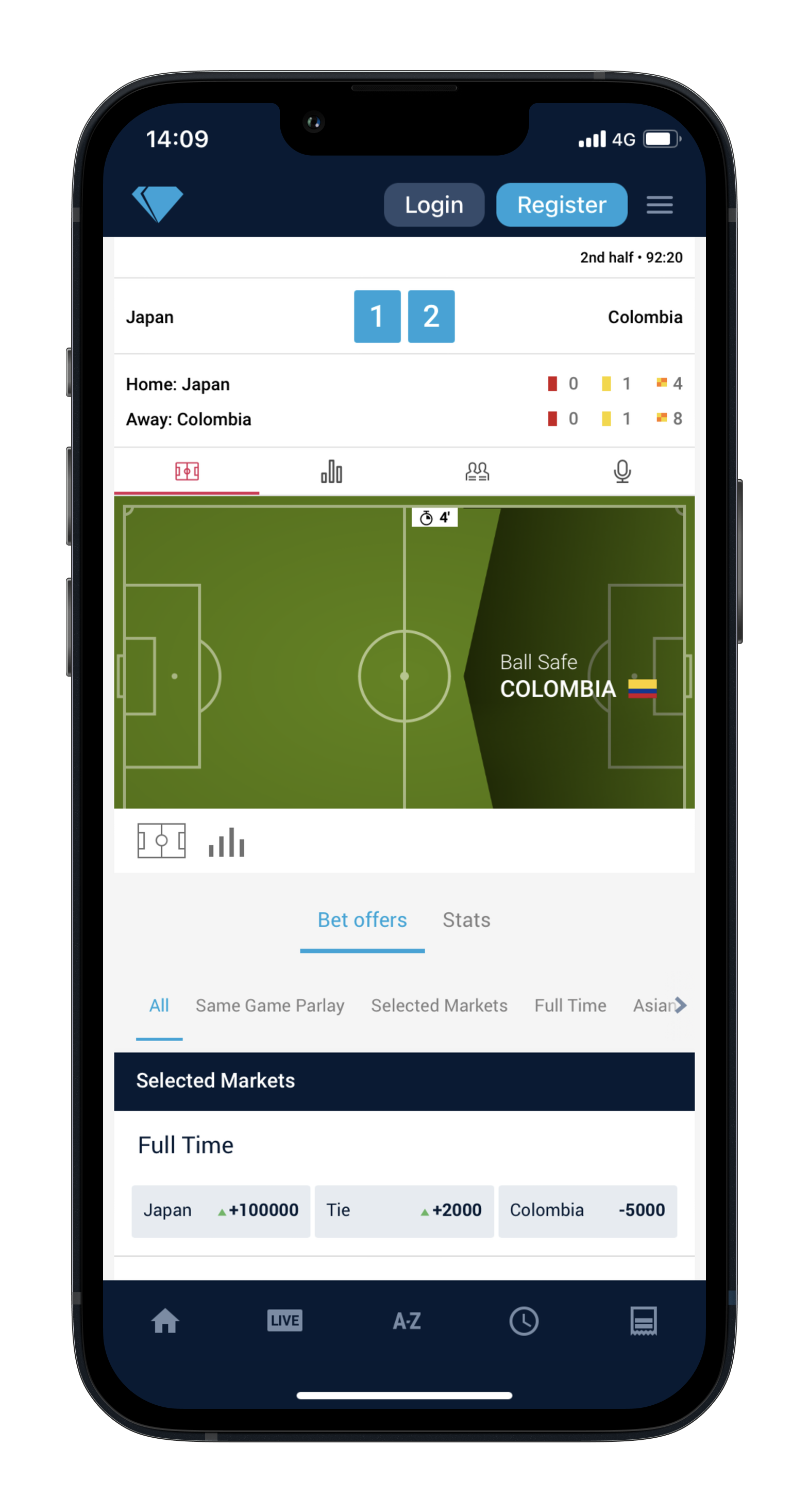 Desert Diamond Live Betting