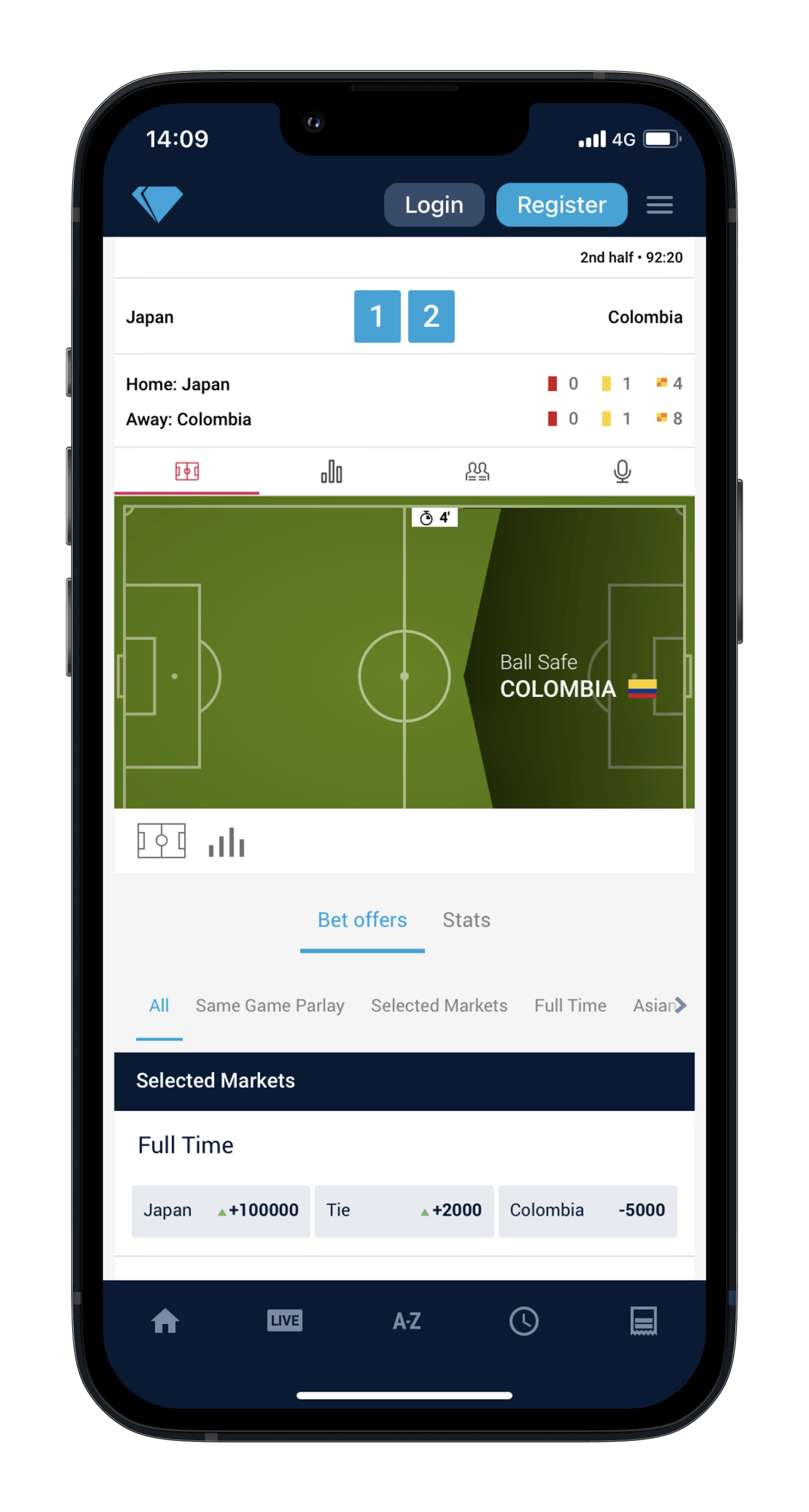 Desert Diamond Live Betting