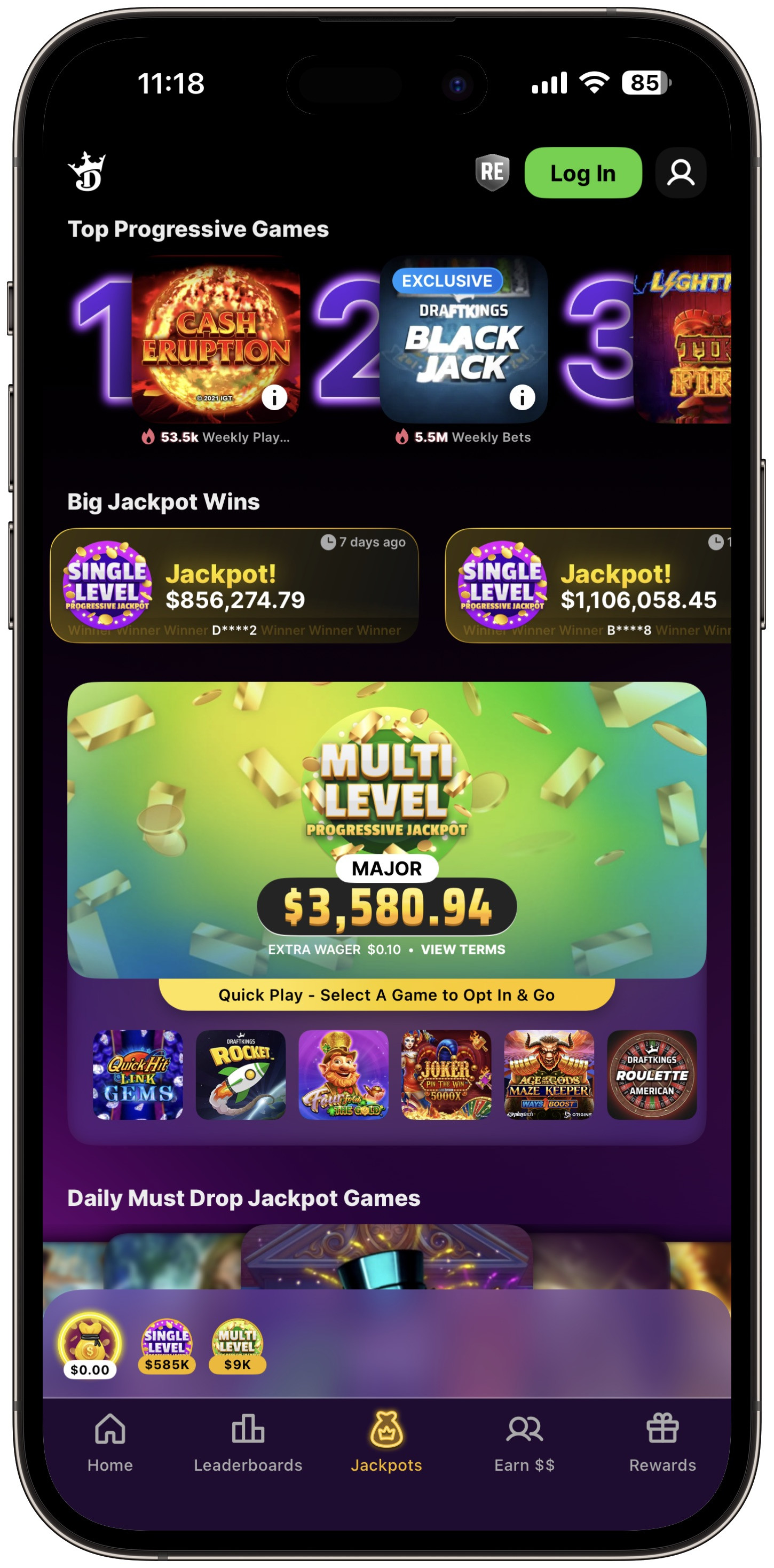 Draftkings Casino Jackpots