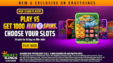 Draftkings Casino Play 5 Get 100 Spins Welcome Offer