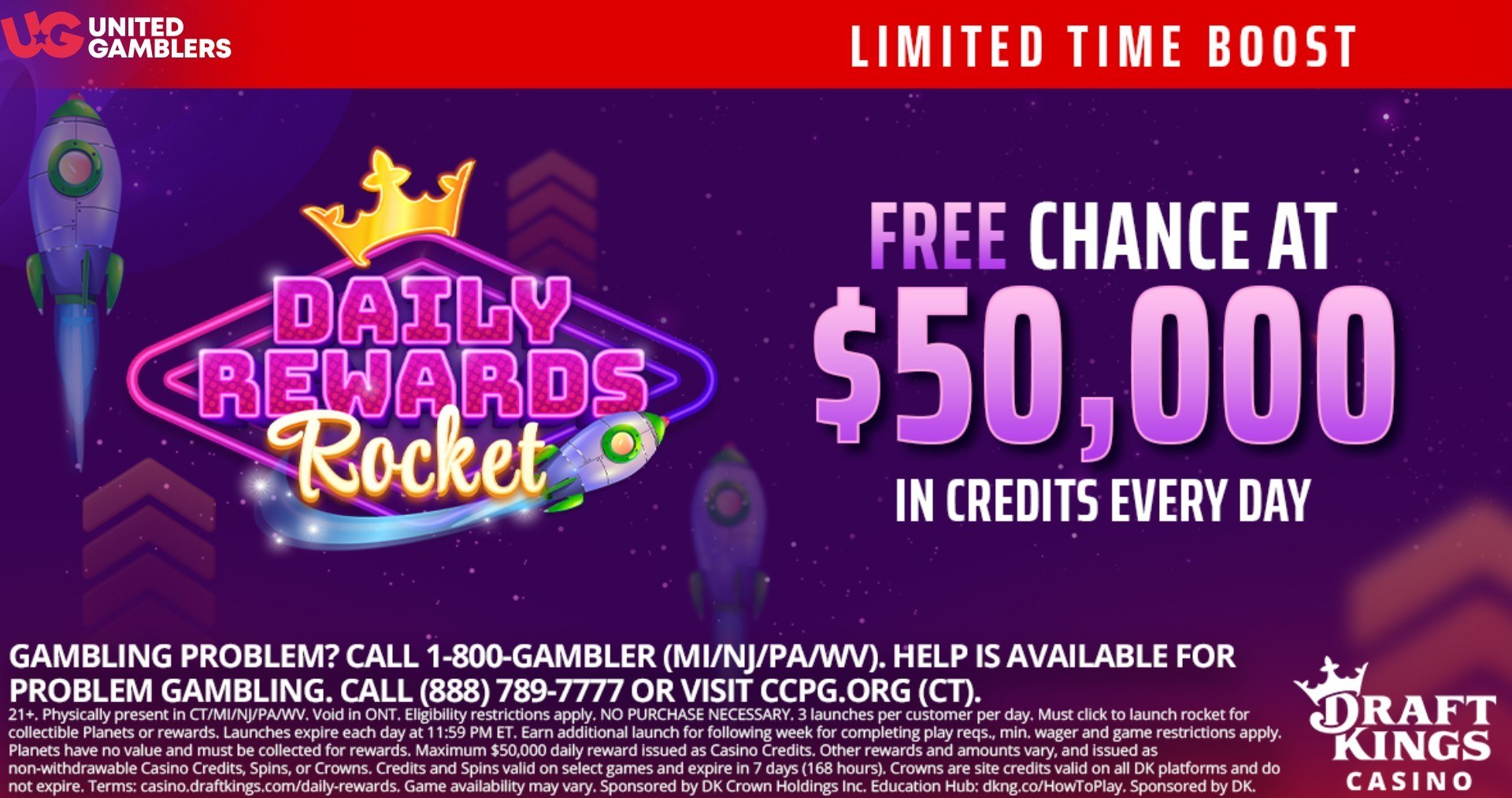 Draftkings Casino rewards rocket NFL playoff boost promo