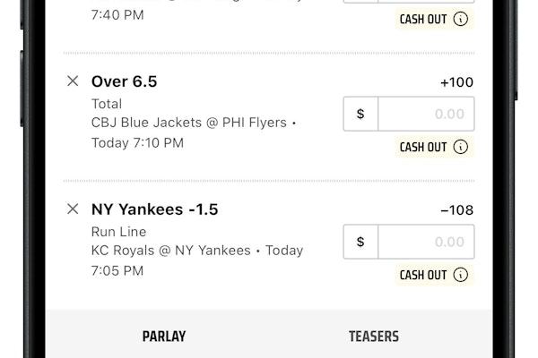 DraftKings parlay odds