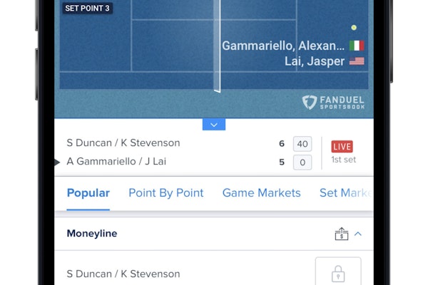 Fanduel Sportsbook Live Tennis Betting