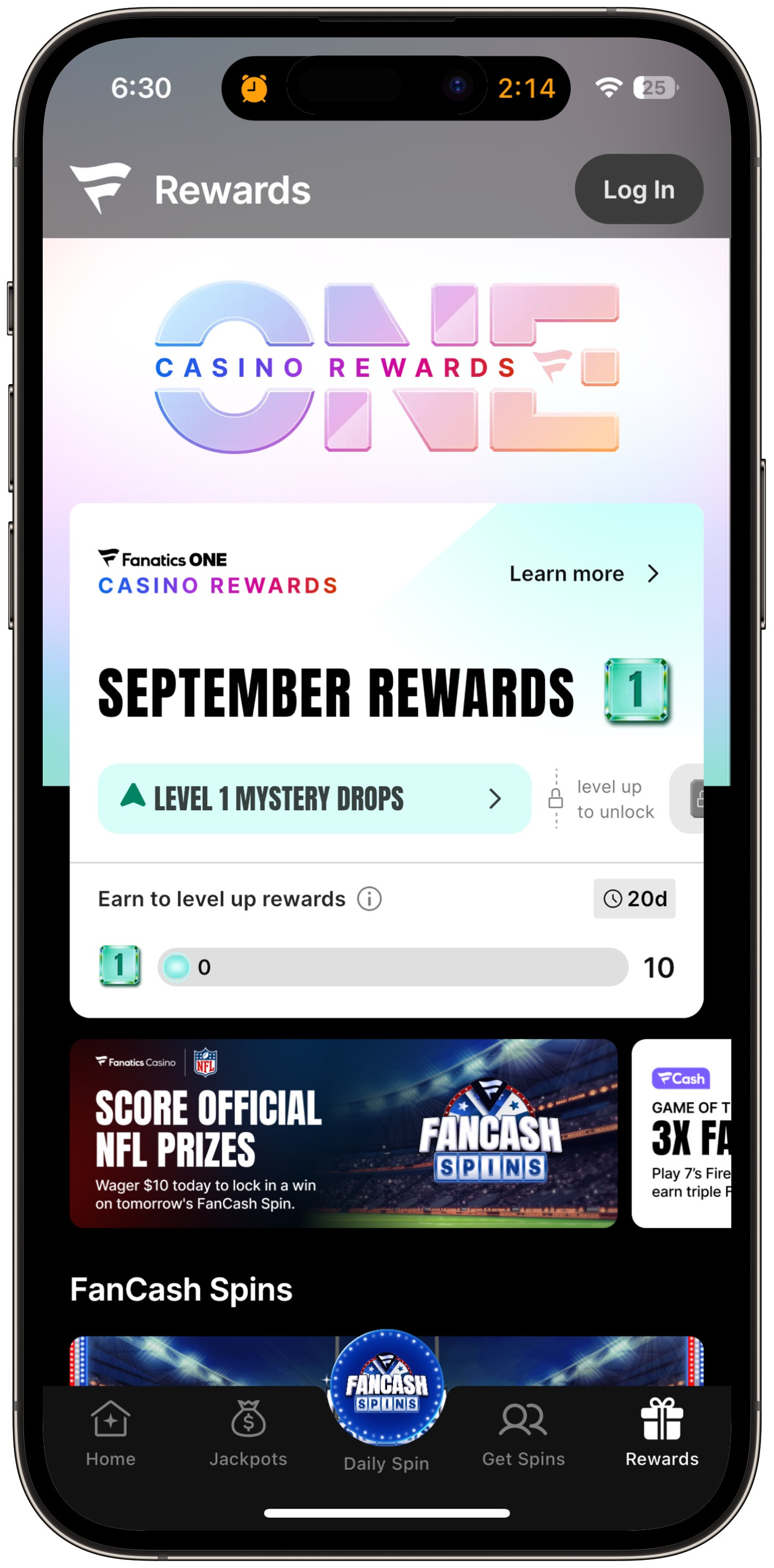 Fanatics Casino Rewards