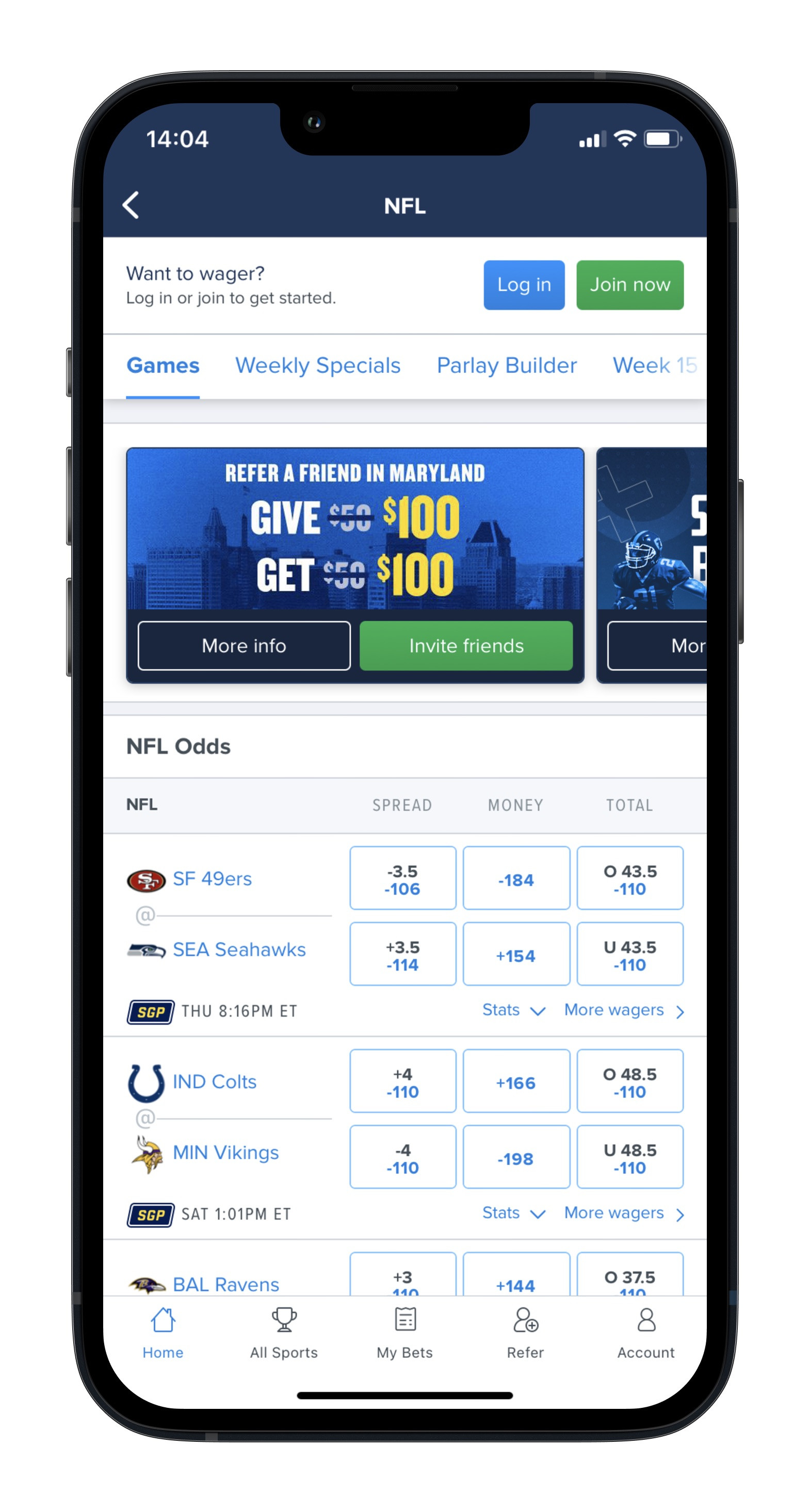 FanDuel Sportsbook NFL Betting