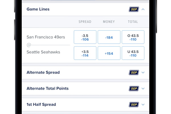 Fanduel Sportsbook NFL Same Game Parlay