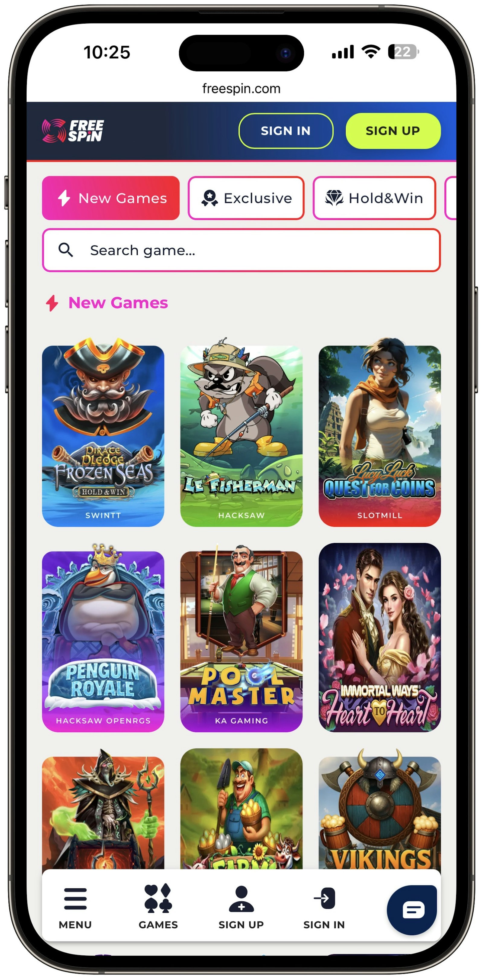 Freespin New Games