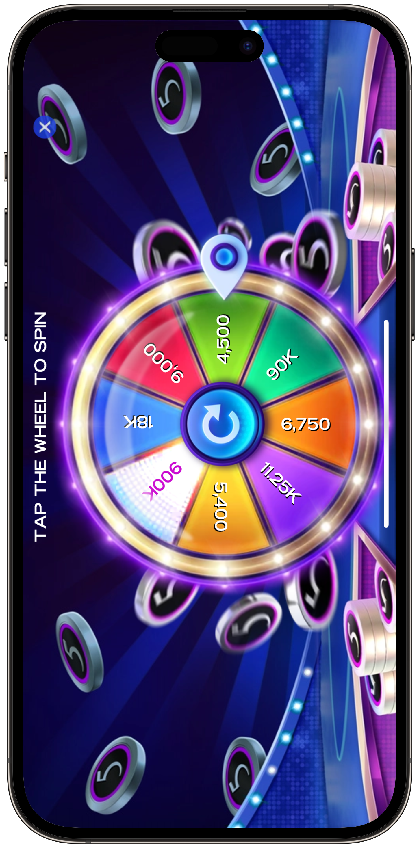 High 5 Casino Rewards Wheel