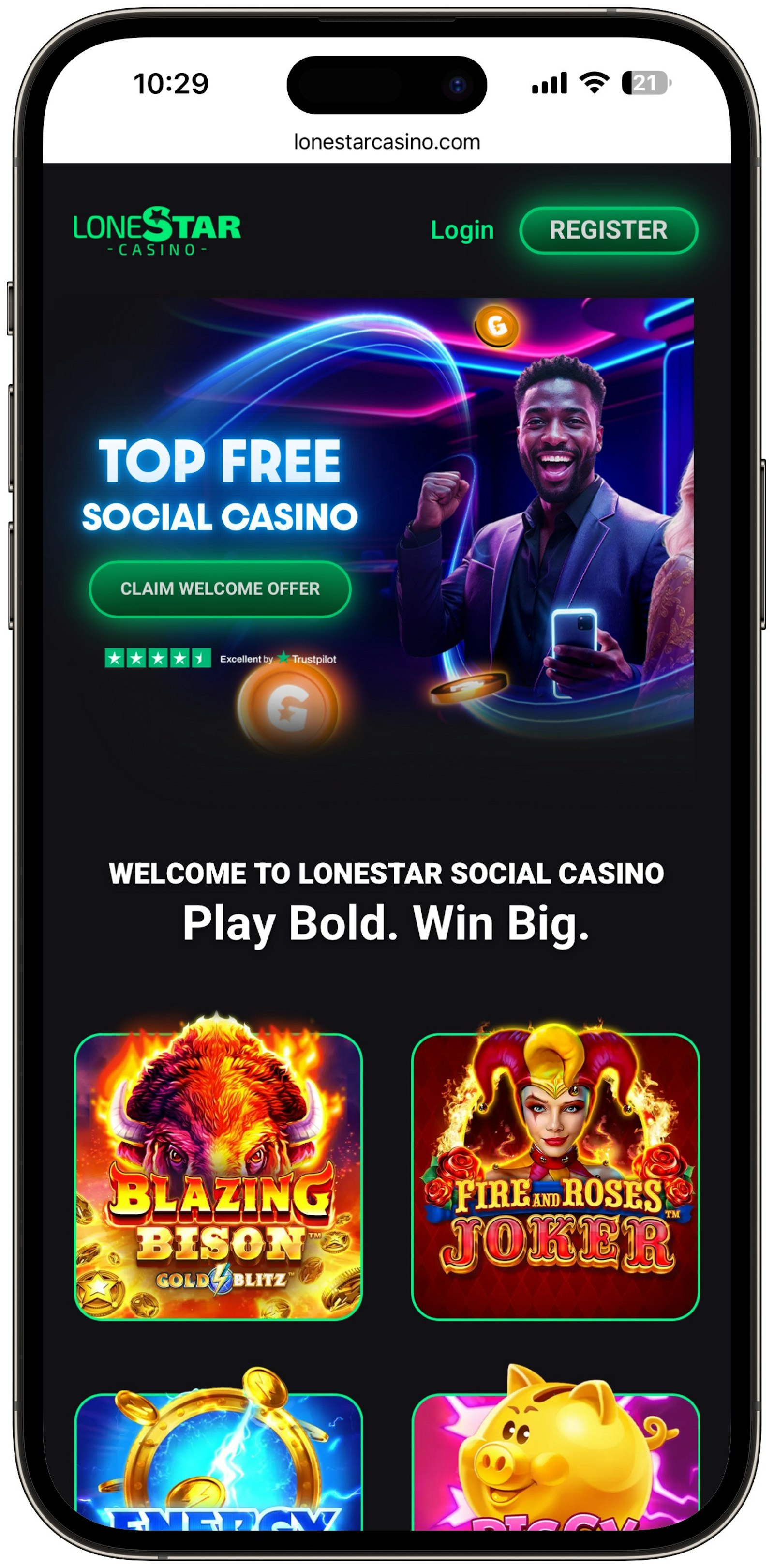Lonestar Casino Mobile 1