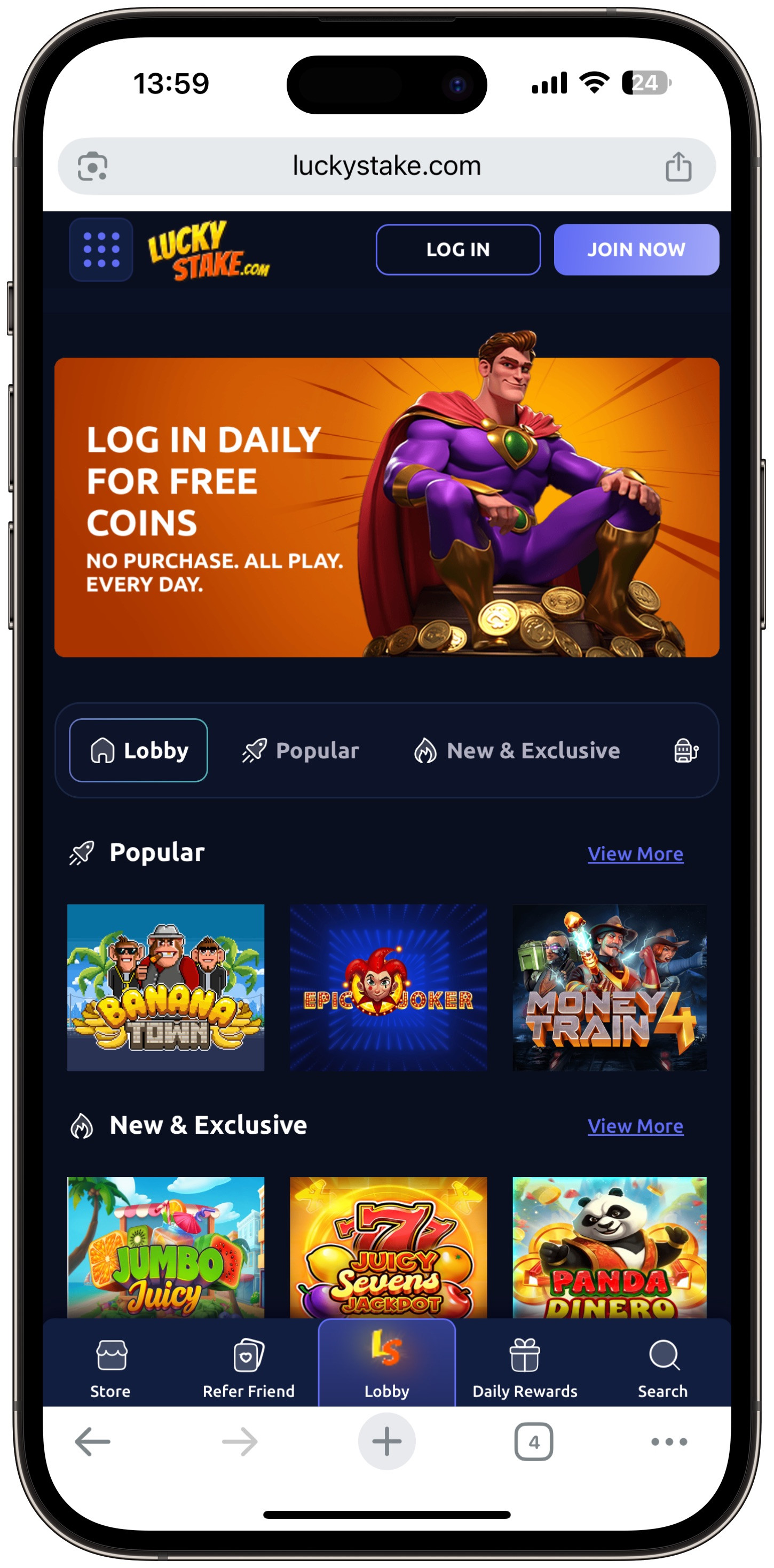 Luckystake Lobby