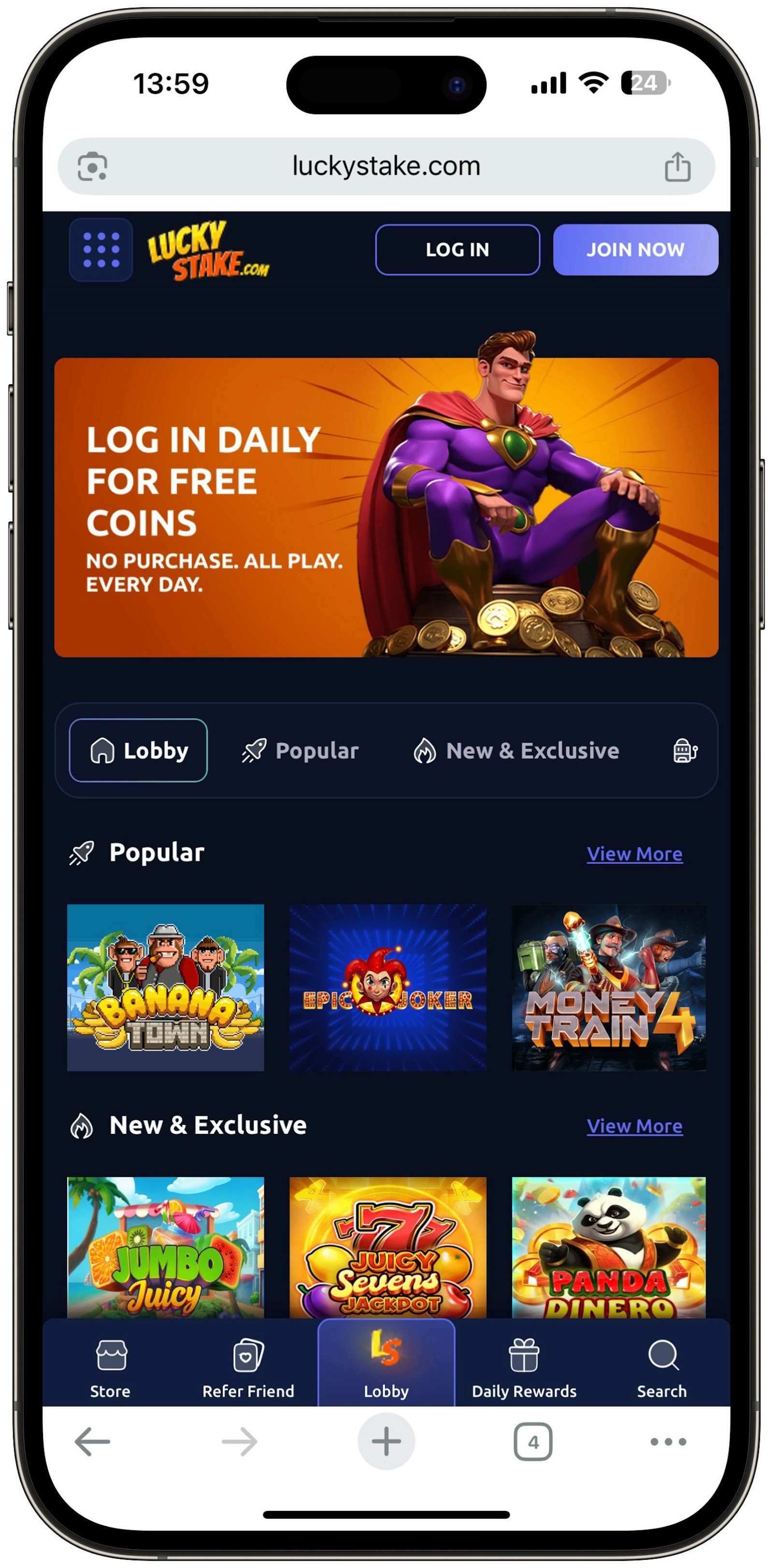 Luckystake Lobby
