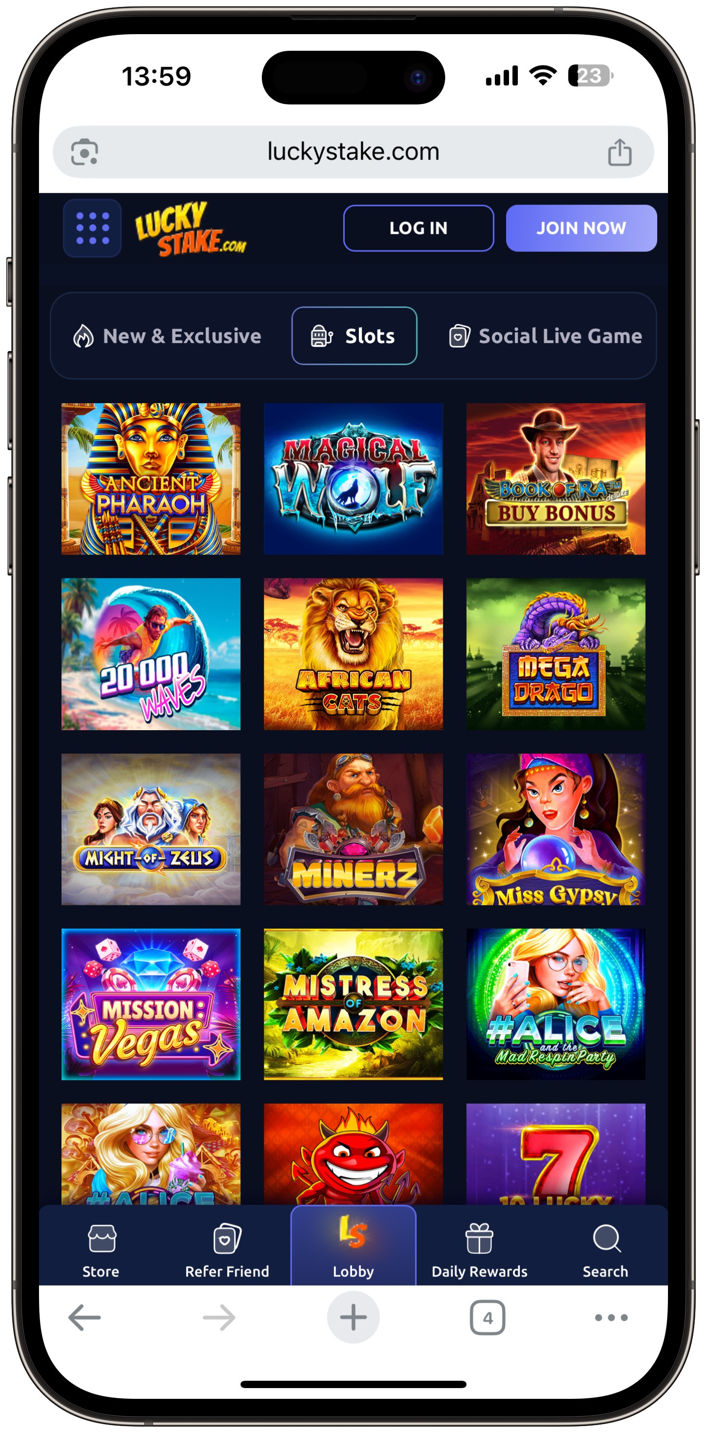 Luckystake Slots