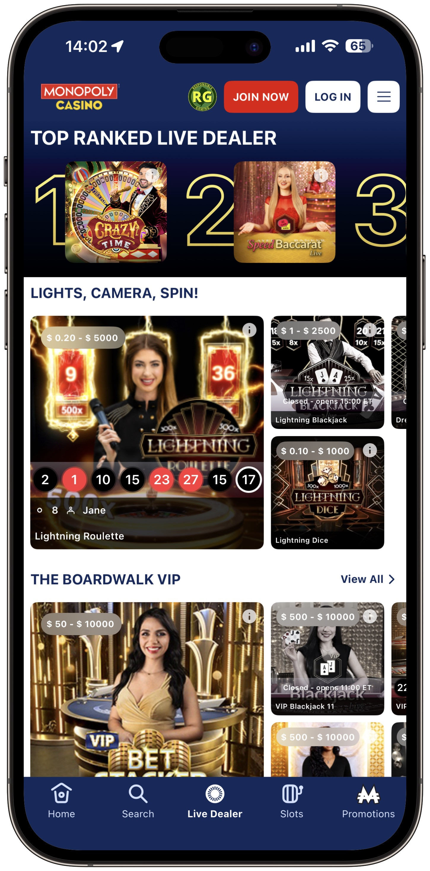 Monopoly Casino Live Dealer