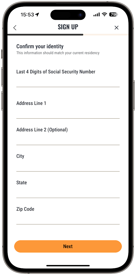 Online Casino Sign Up Process Step 5
