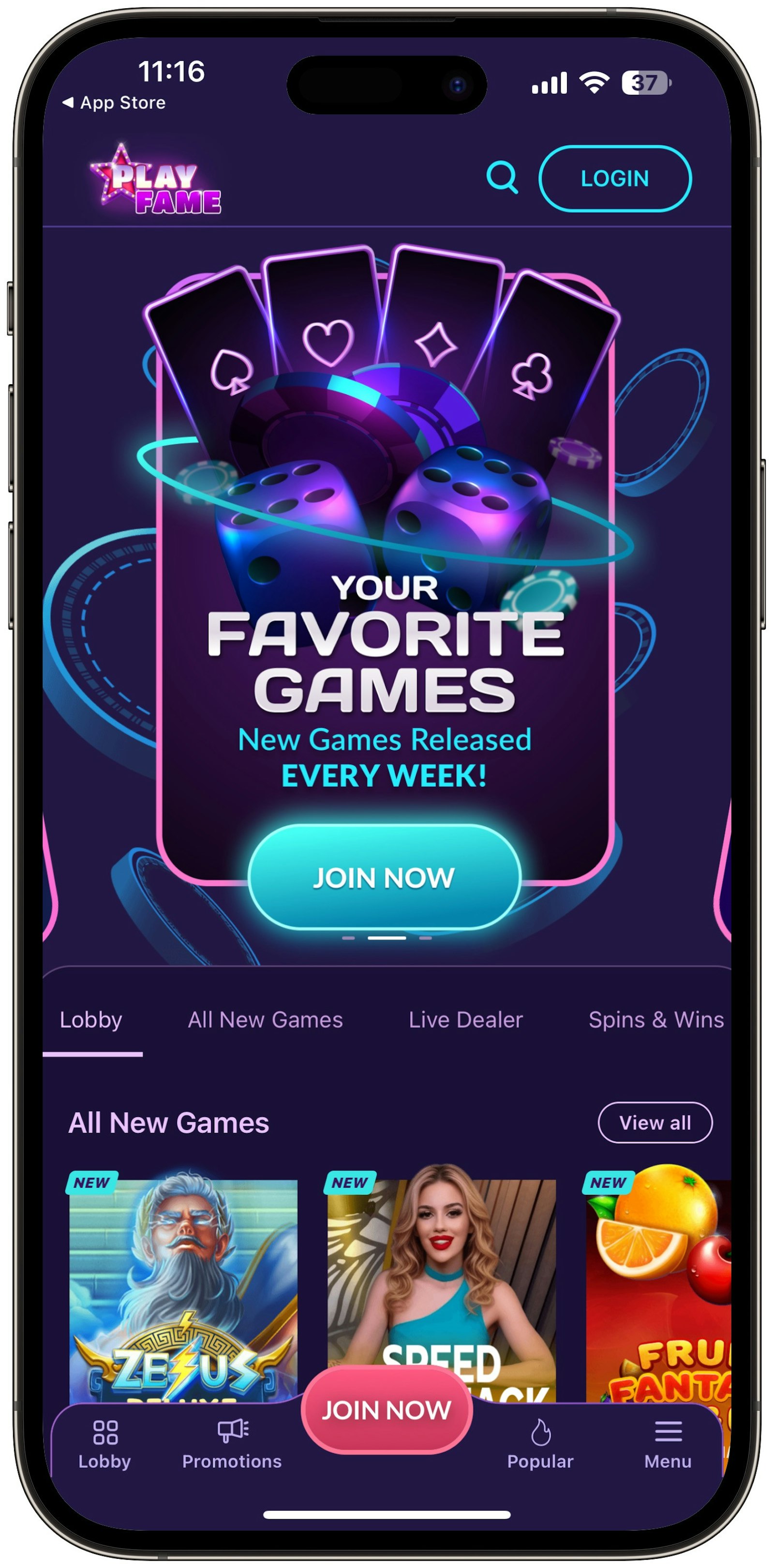 Playfame App