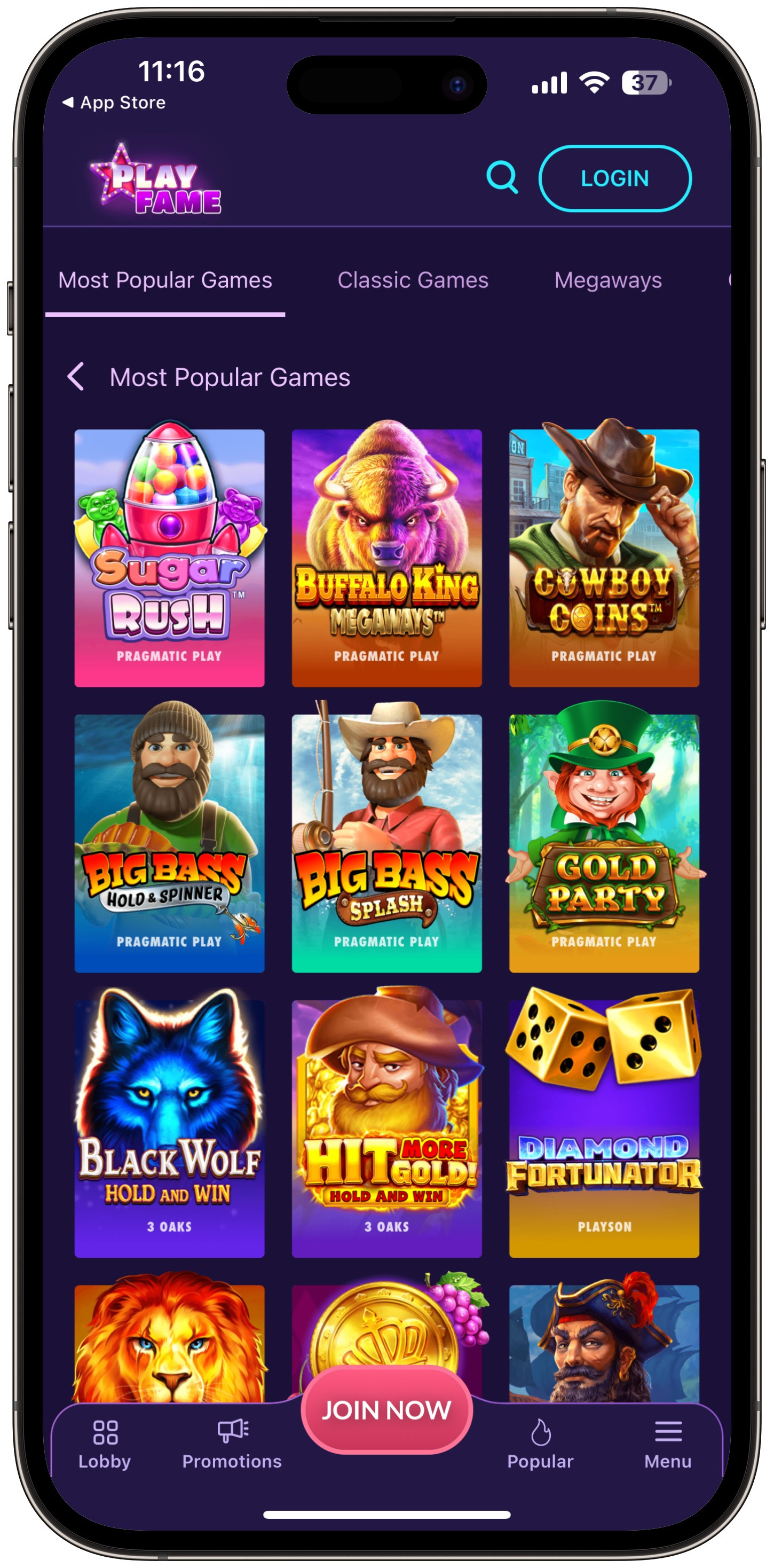 Playfame Popular Games