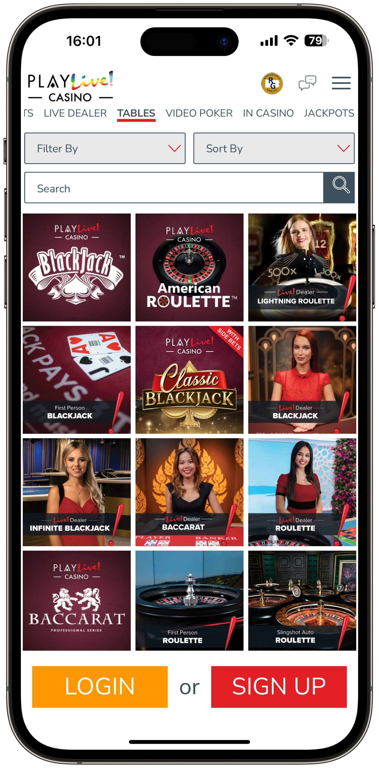 Playlive Table Games