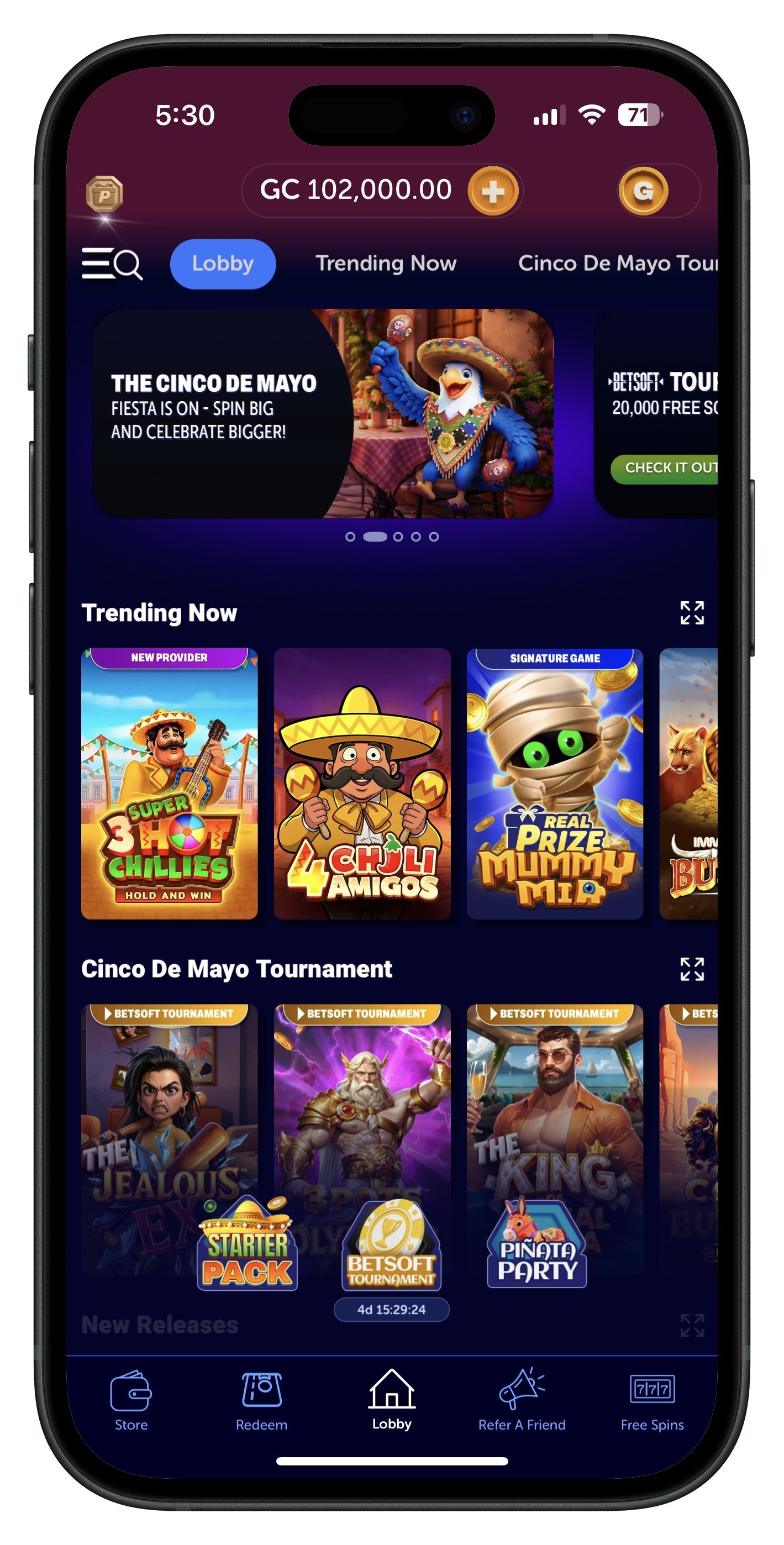 Real Prize Casino Mobile App