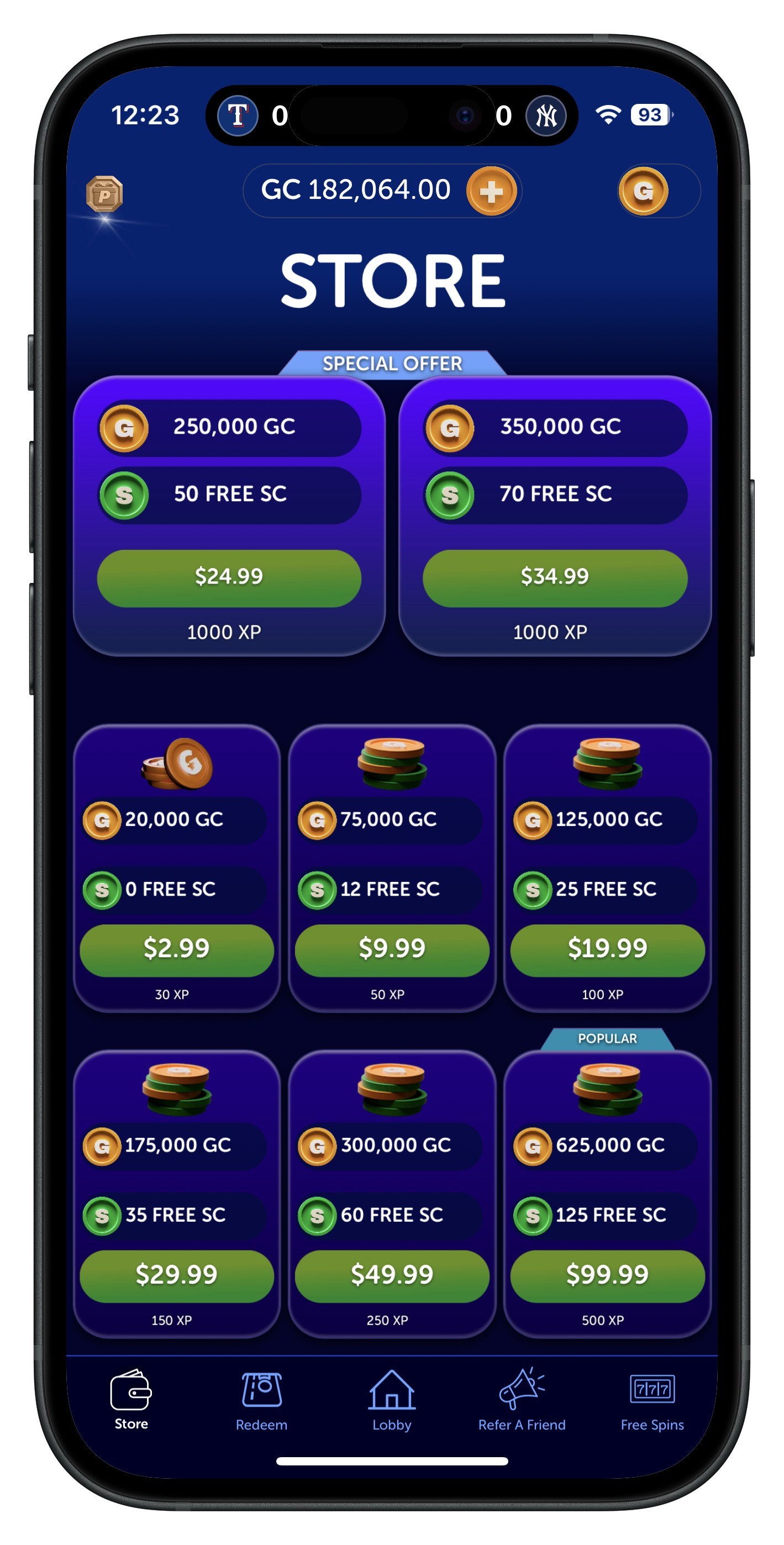 Realprize App Coin Store