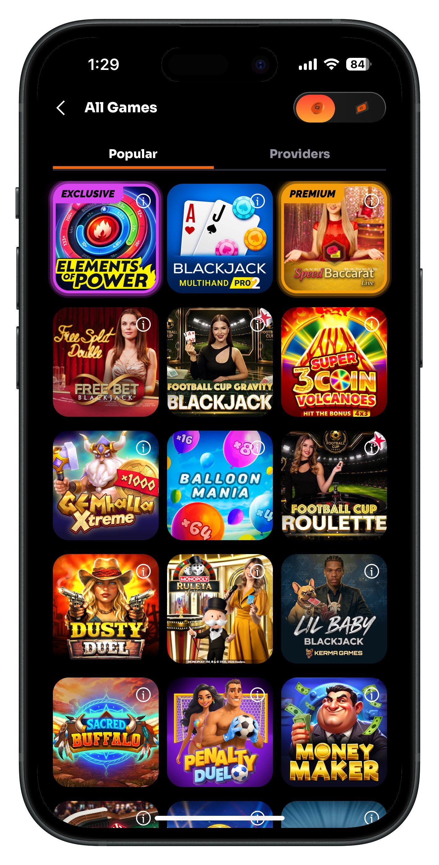 Rebet Casino All Games