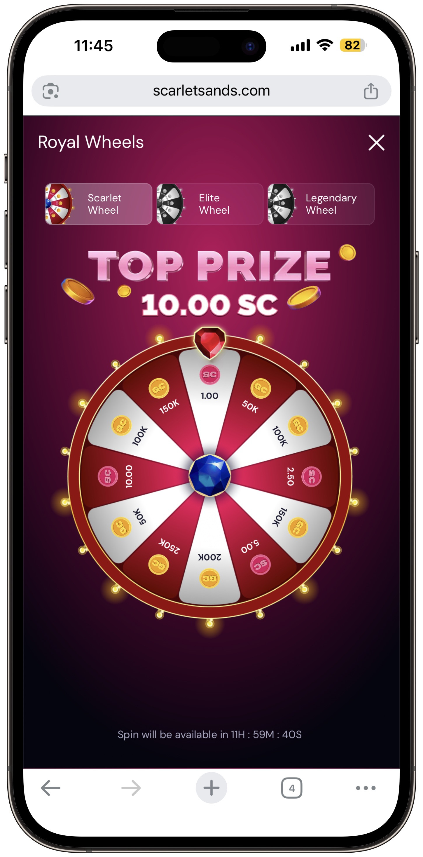 Scarlet Sands Scarlet Wheel