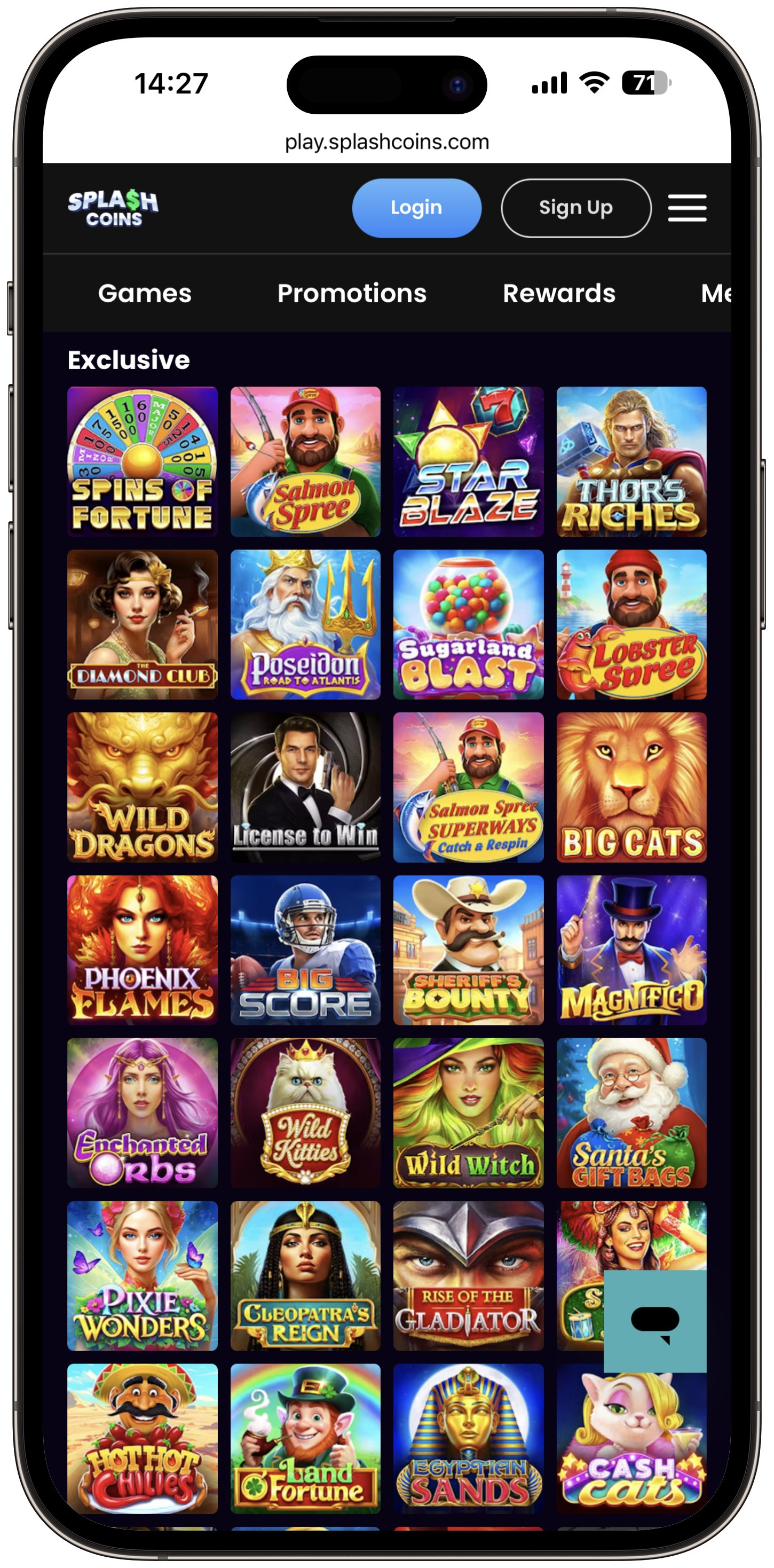 Splash Coins Exclusives
