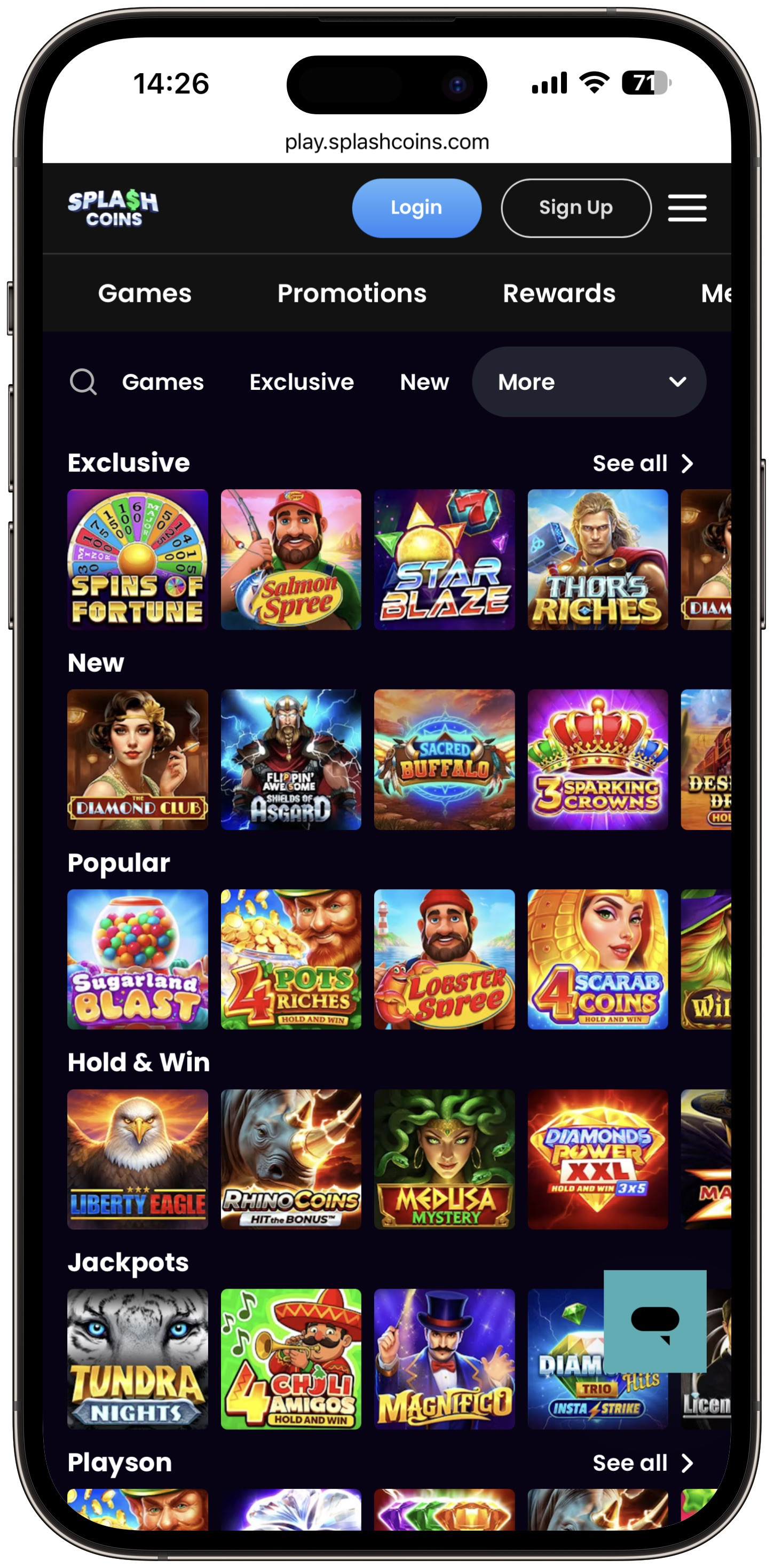 Splash Coins Games