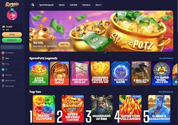 Spree Casino Game Lobby