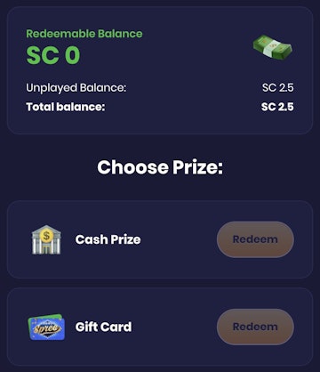 Spree Casino Prize Redemption