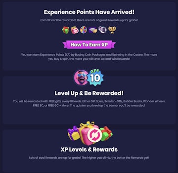 Spree Casino Rewards XP