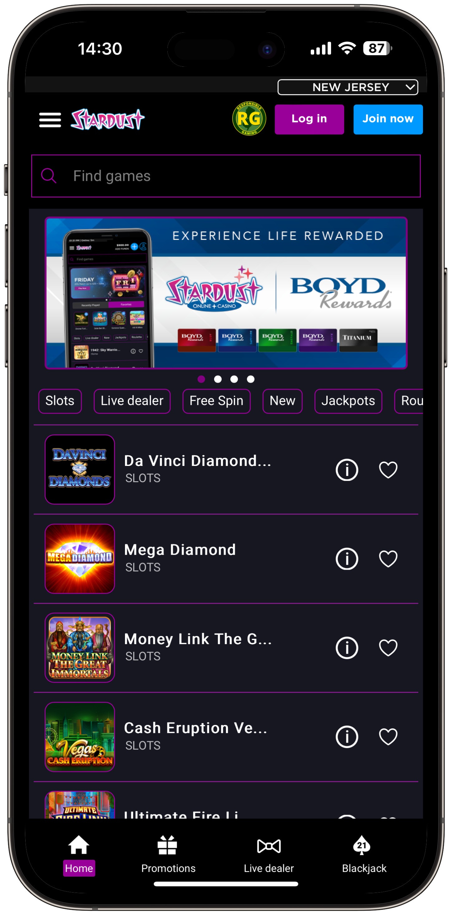 Stardust Casino App