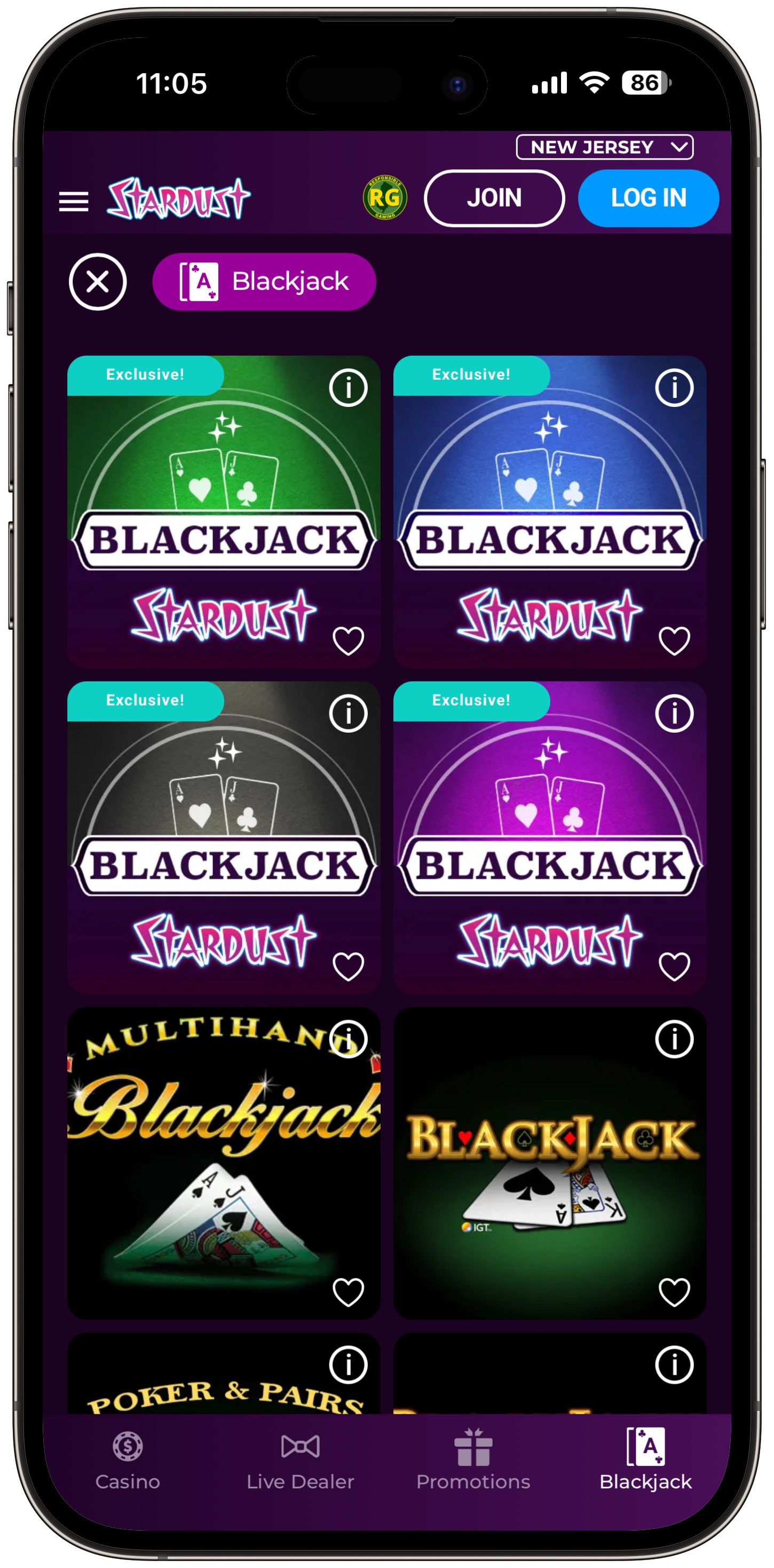 Stardust Casino Blackjack