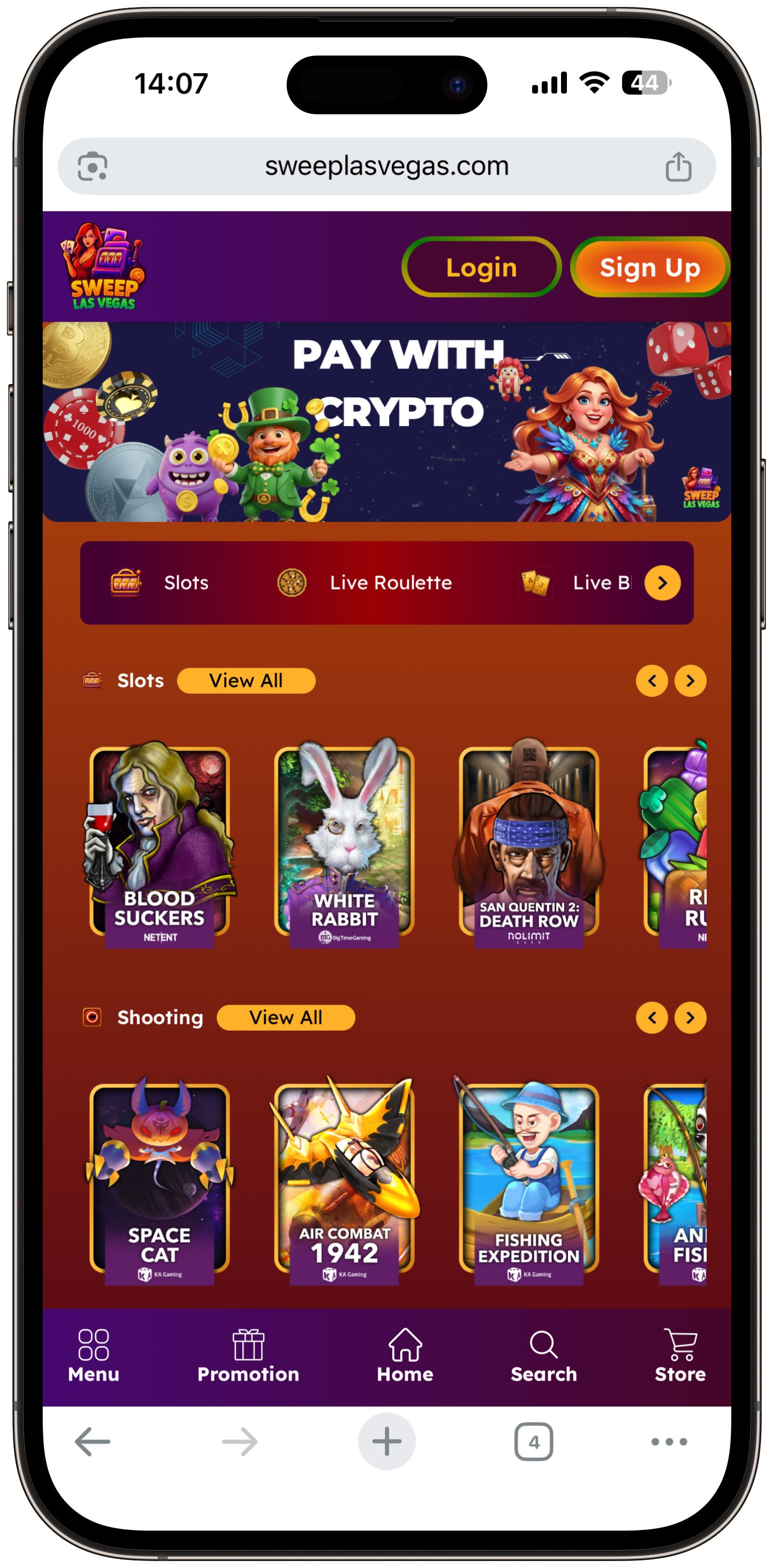 Sweep Las Vegas Lobby