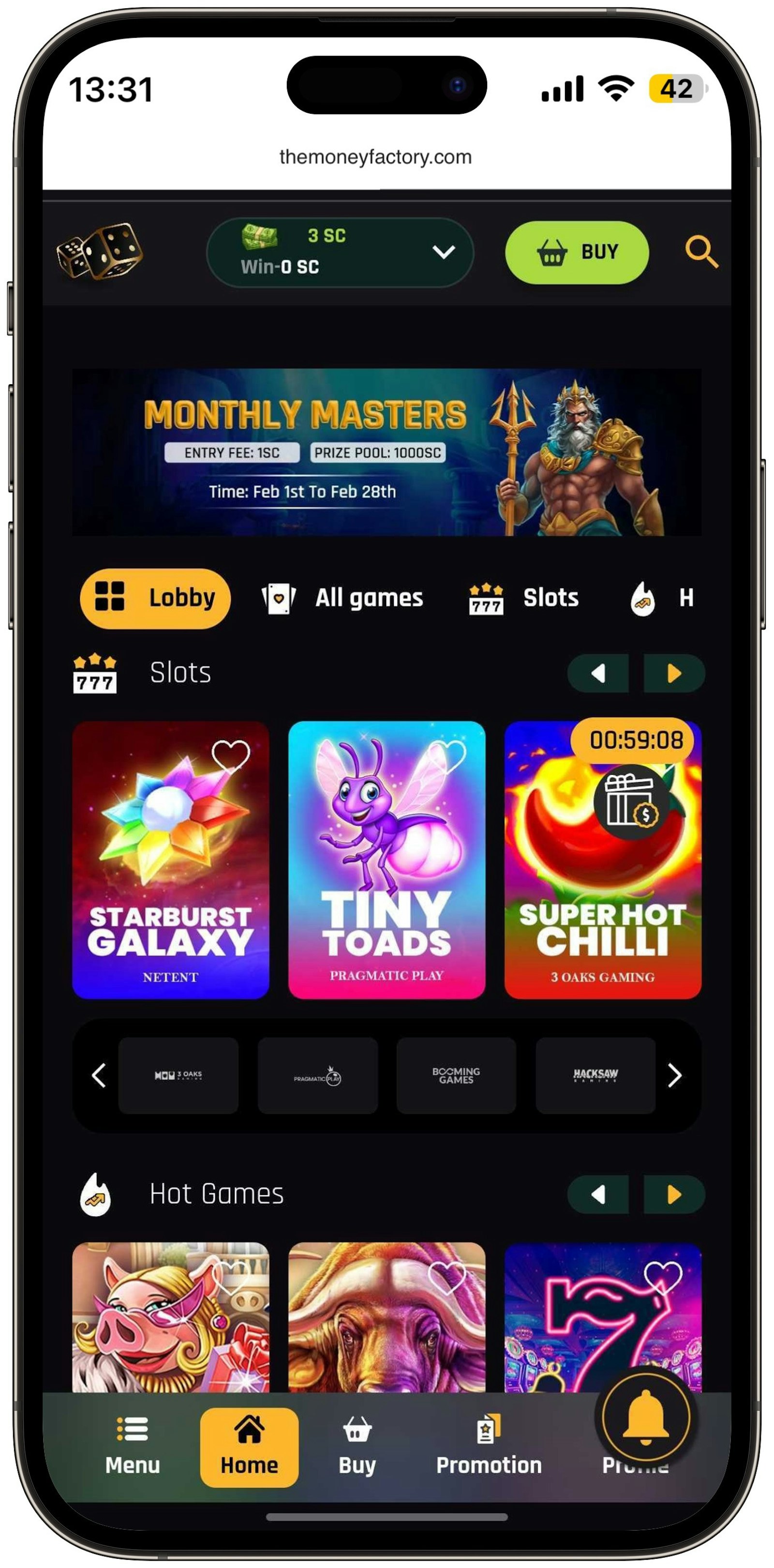 The Money Factory Lobby