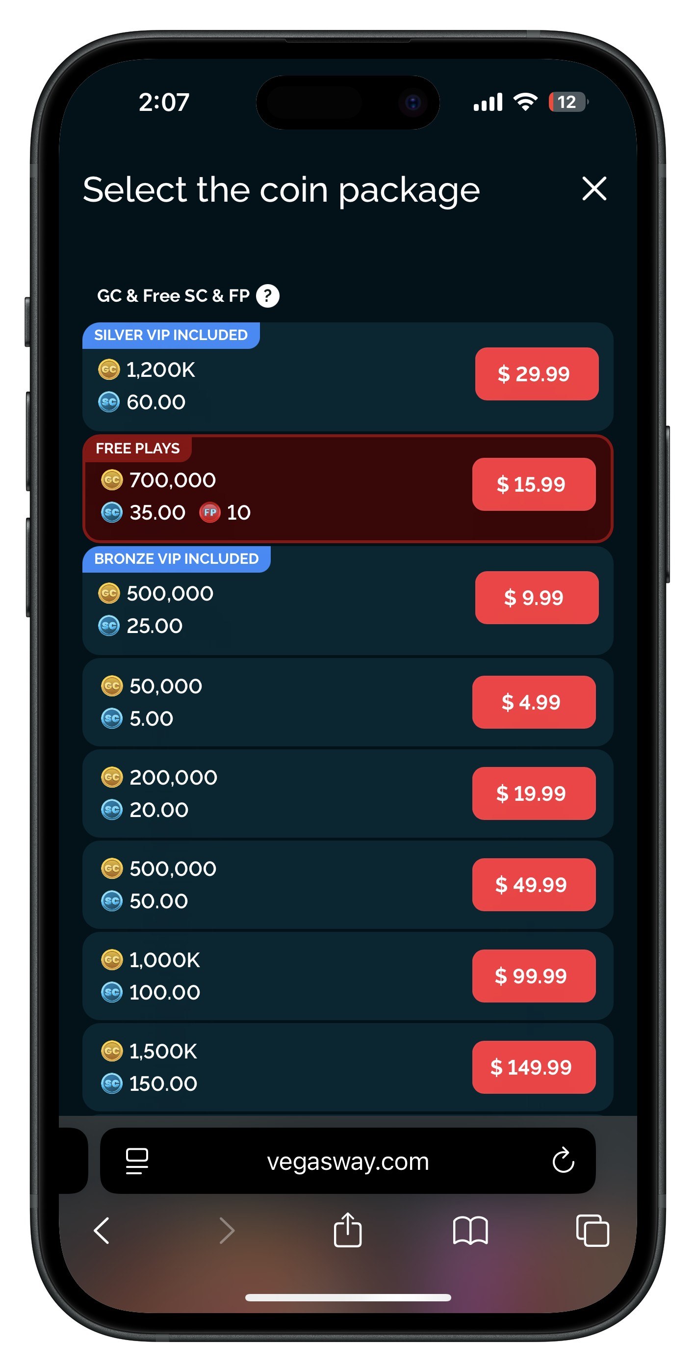 Vegasway Coin Store